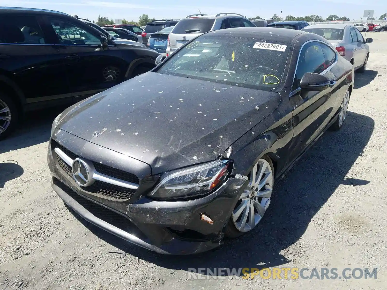 2 Photograph of a damaged car WDDWJ8DB9KF831312 MERCEDES-BENZ C-CLASS 2019