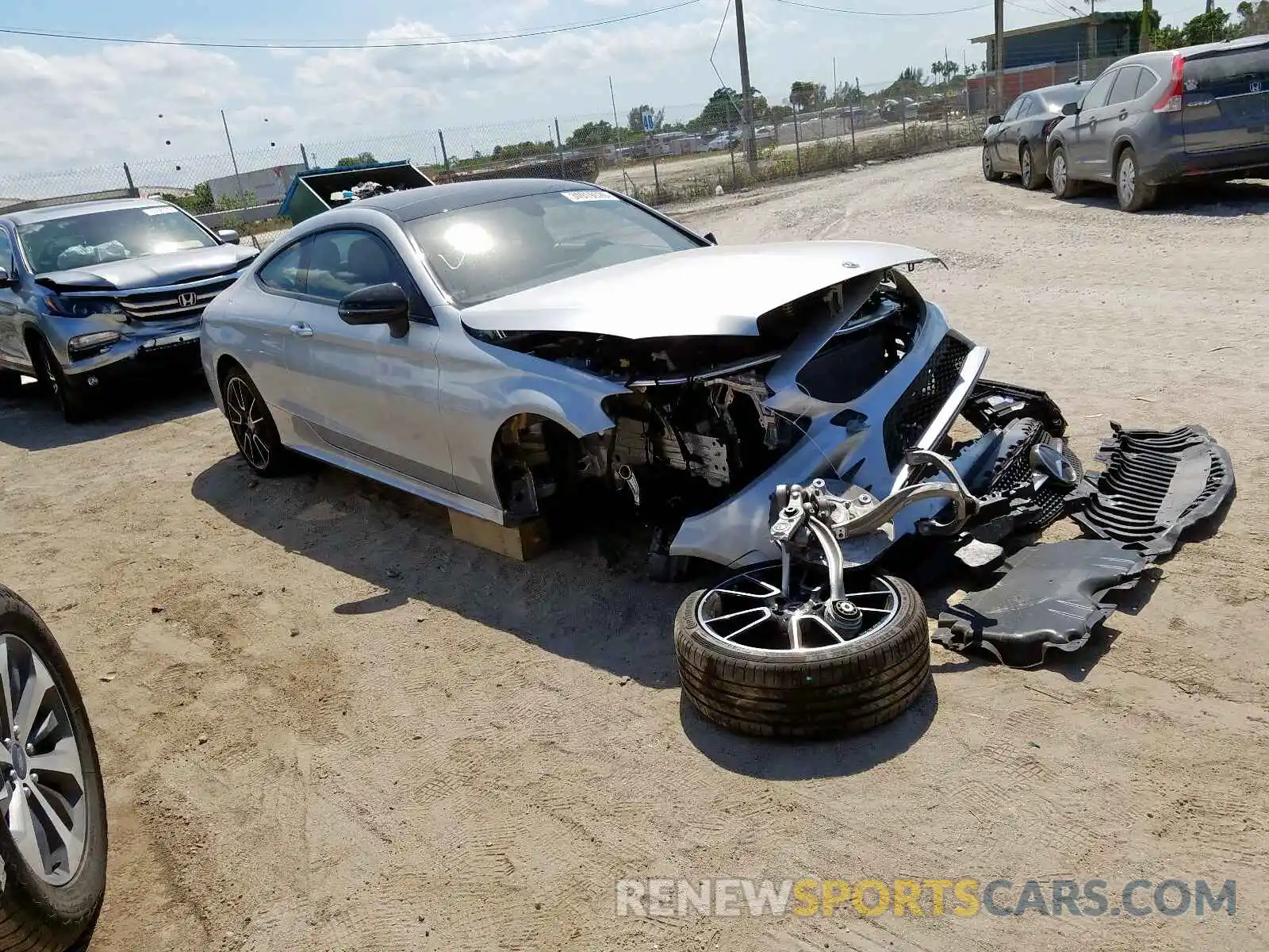 1 Photograph of a damaged car WDDWJ8DB9KF851382 MERCEDES-BENZ C CLASS 2019