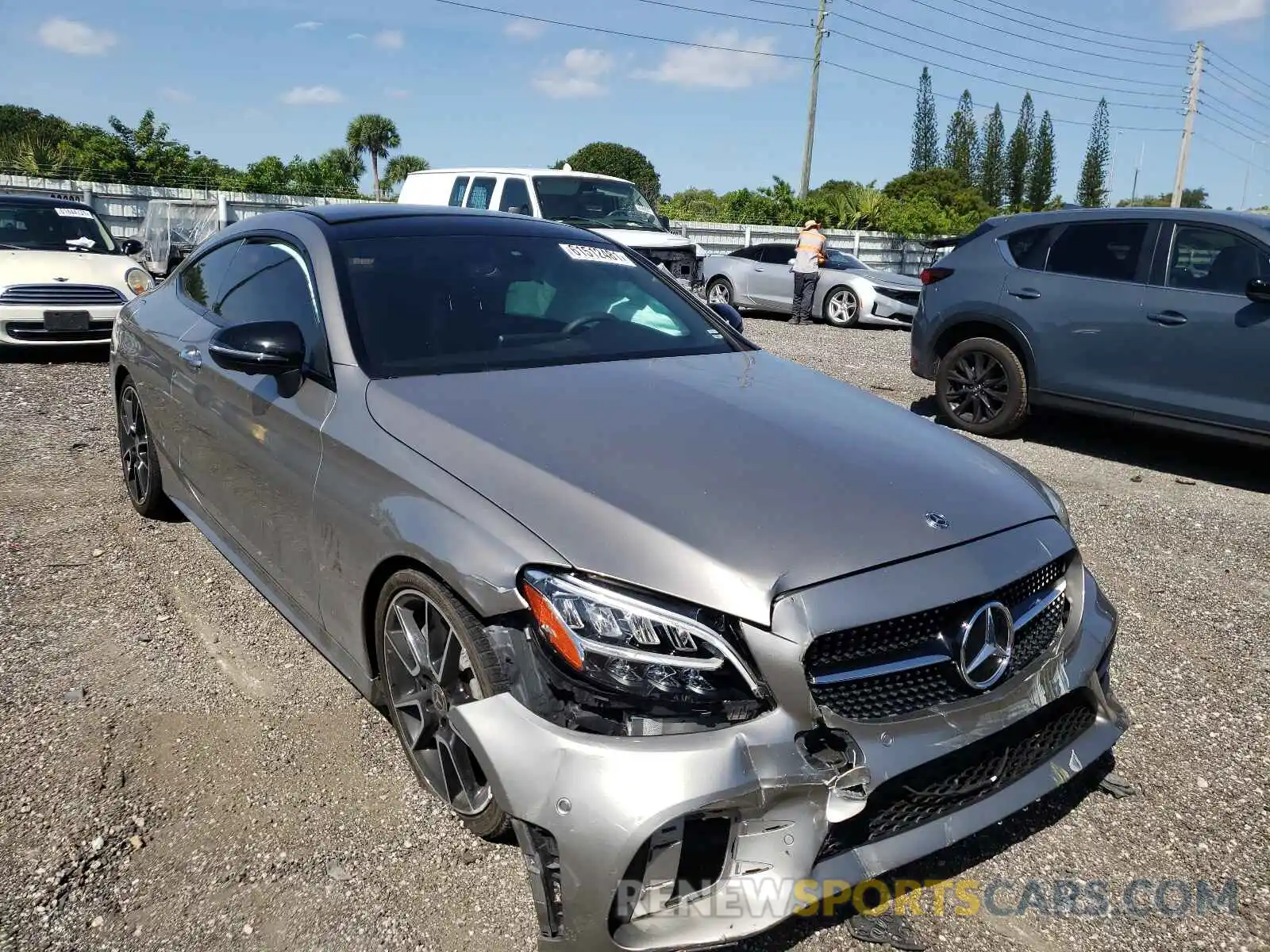 1 Photograph of a damaged car WDDWJ8DB9KF929787 MERCEDES-BENZ C-CLASS 2019