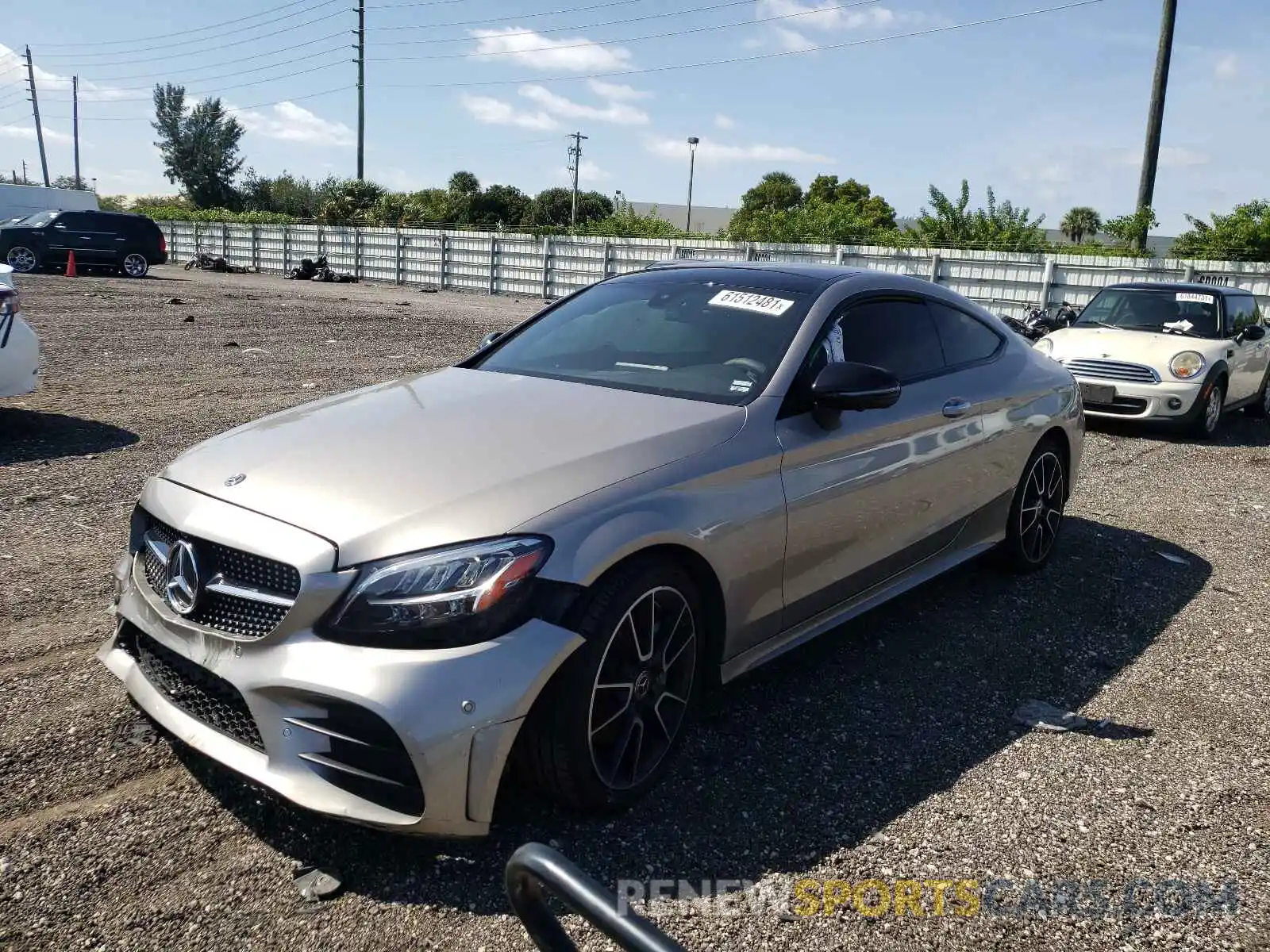 2 Photograph of a damaged car WDDWJ8DB9KF929787 MERCEDES-BENZ C-CLASS 2019