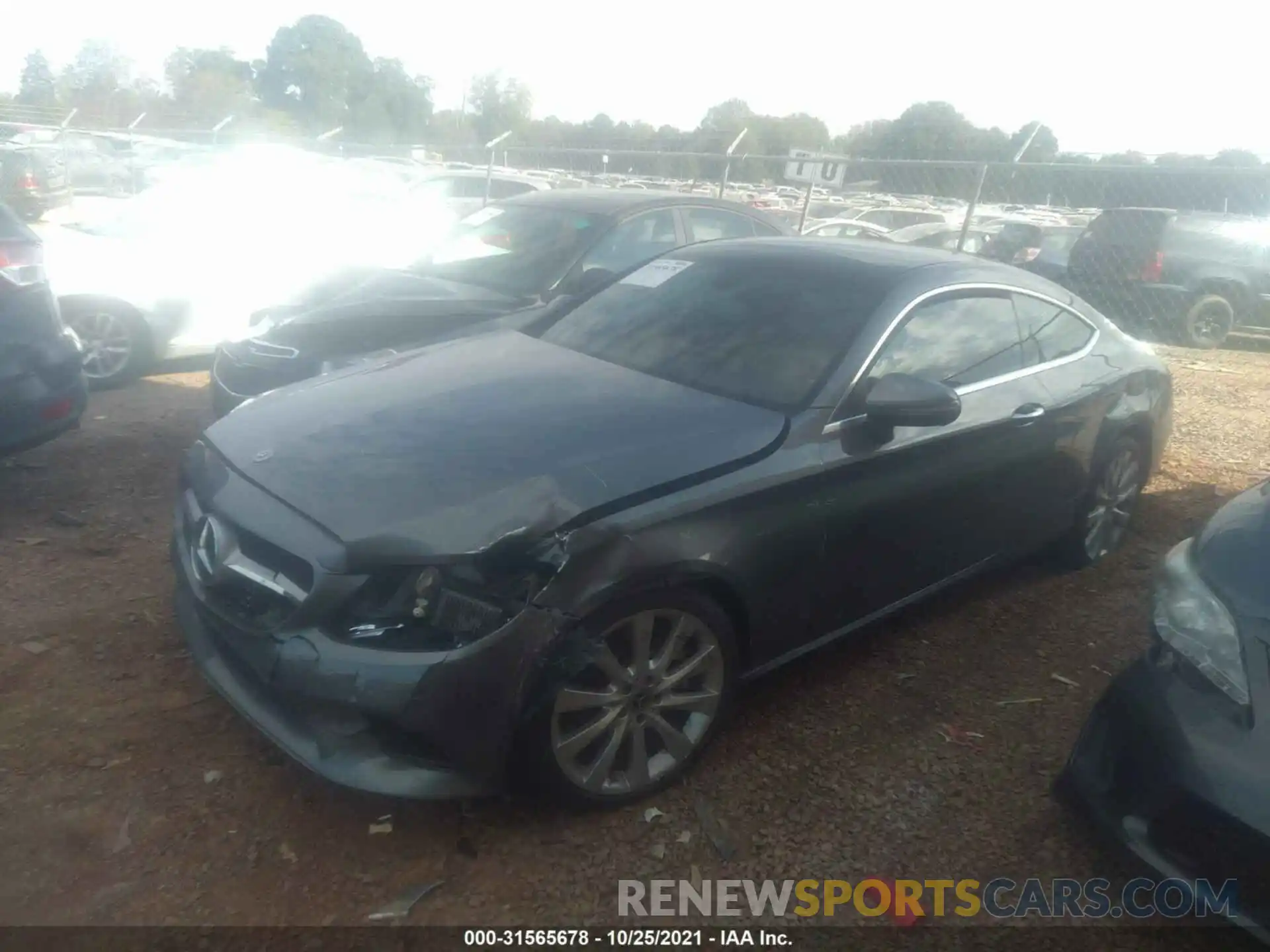 2 Photograph of a damaged car WDDWJ8DBXKF767992 MERCEDES-BENZ C-CLASS 2019