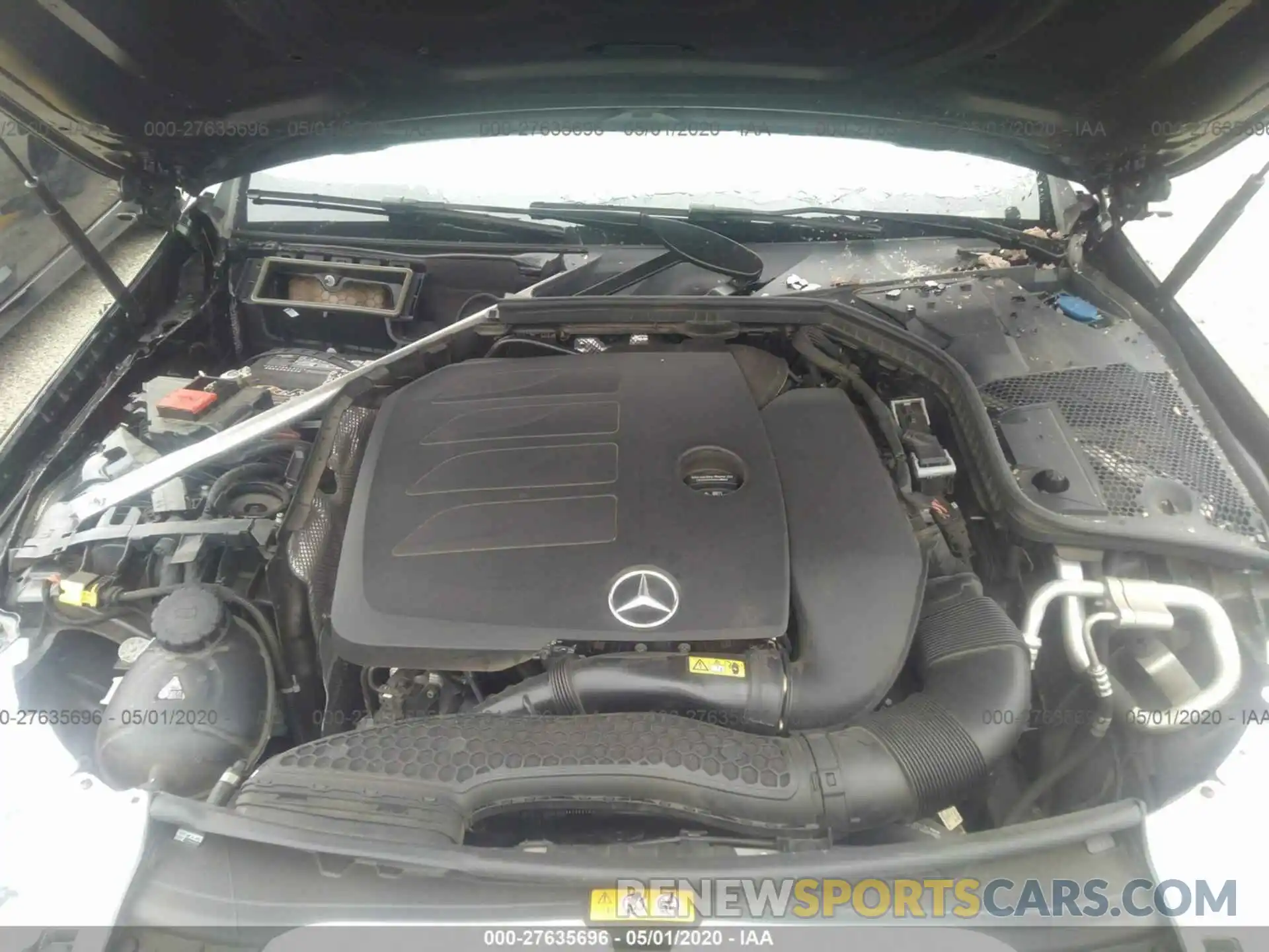 10 Photograph of a damaged car WDDWJ8DBXKF775221 MERCEDES-BENZ C-CLASS 2019