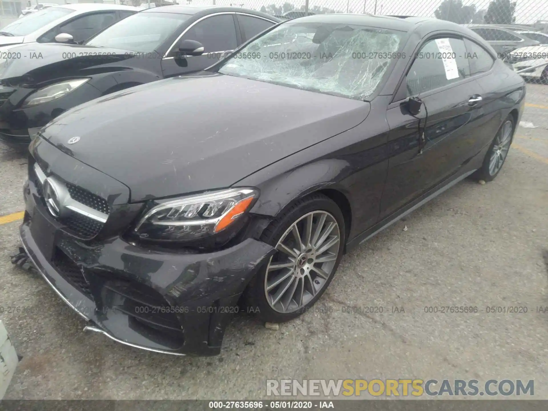 2 Photograph of a damaged car WDDWJ8DBXKF775221 MERCEDES-BENZ C-CLASS 2019