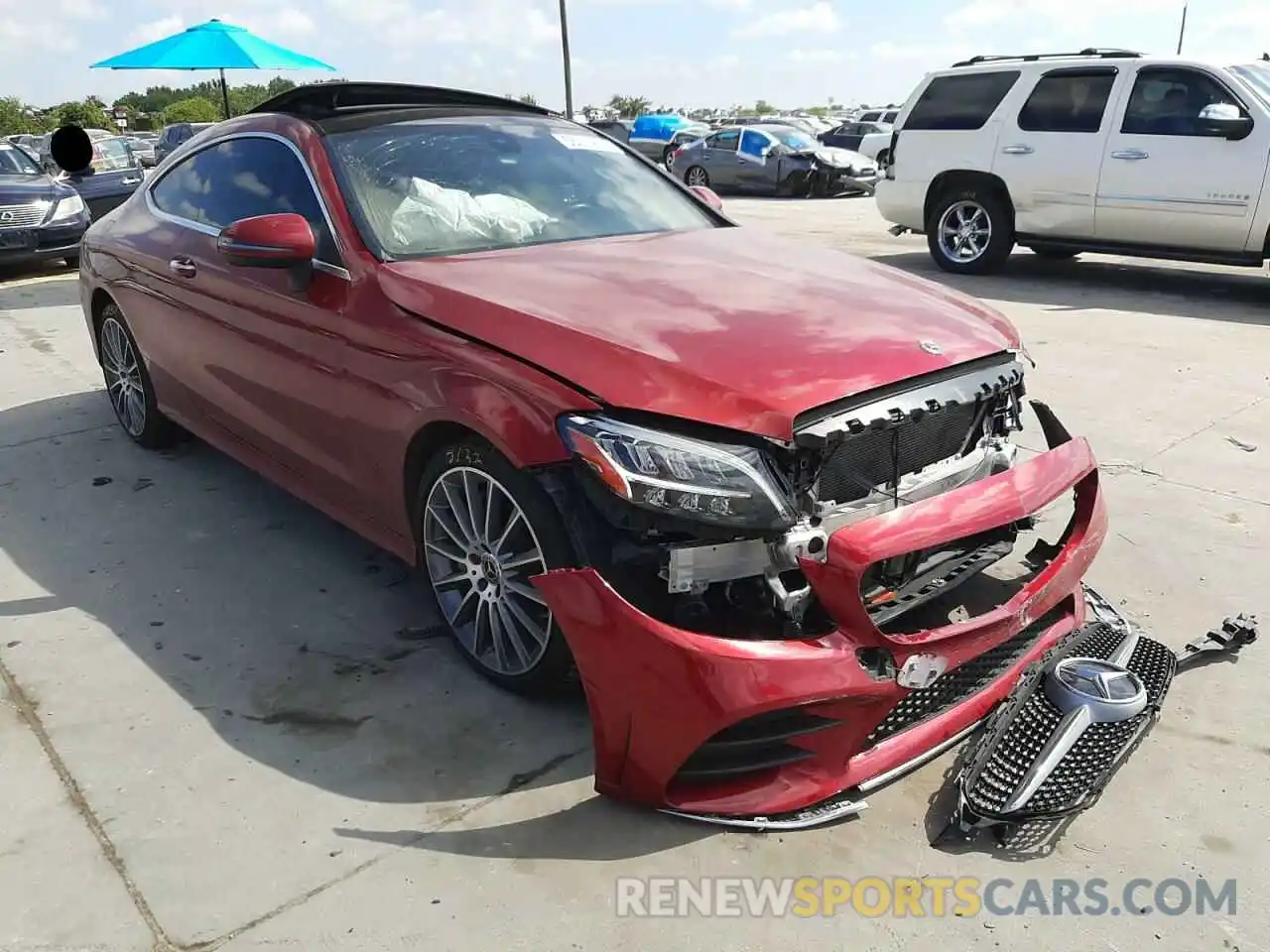 1 Photograph of a damaged car WDDWJ8DBXKF857773 MERCEDES-BENZ C-CLASS 2019