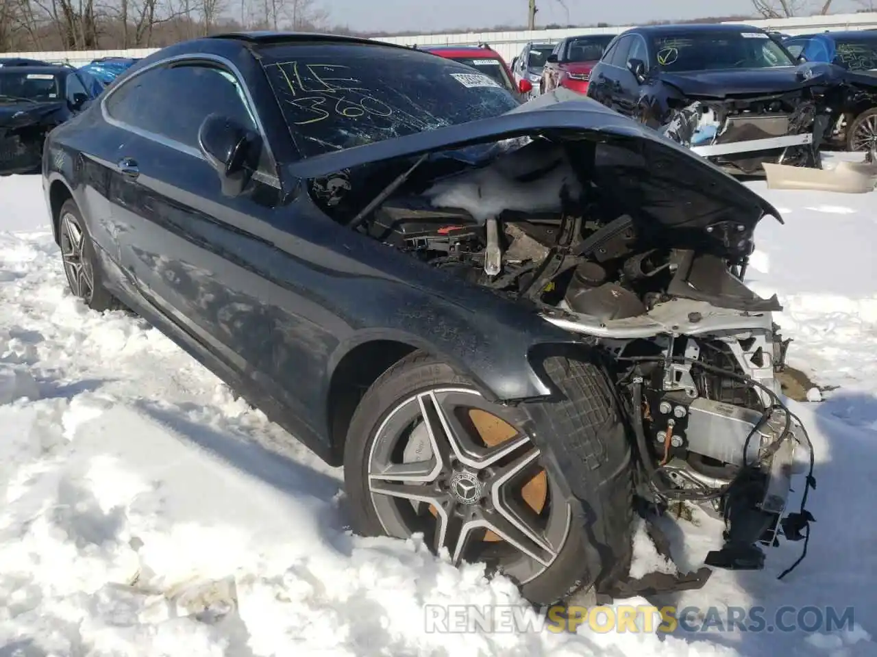 1 Photograph of a damaged car WDDWJ8EB0KF780555 MERCEDES-BENZ C-CLASS 2019