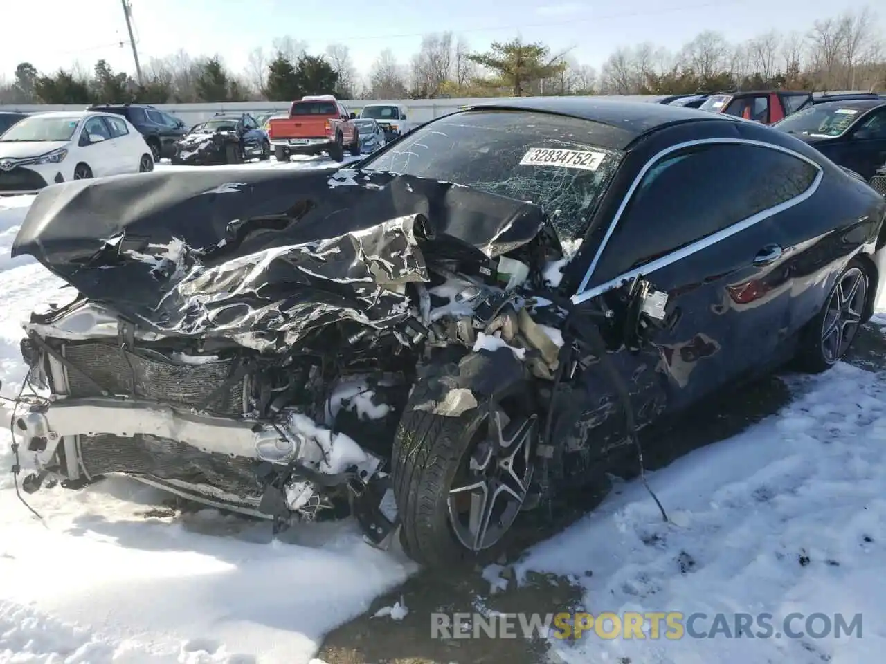 2 Photograph of a damaged car WDDWJ8EB0KF780555 MERCEDES-BENZ C-CLASS 2019