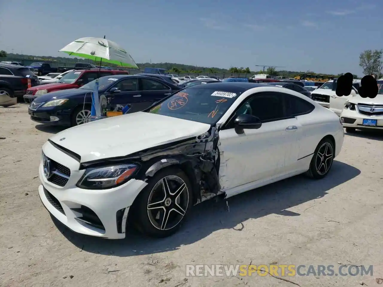 2 Photograph of a damaged car WDDWJ8EB0KF789238 MERCEDES-BENZ C-CLASS 2019