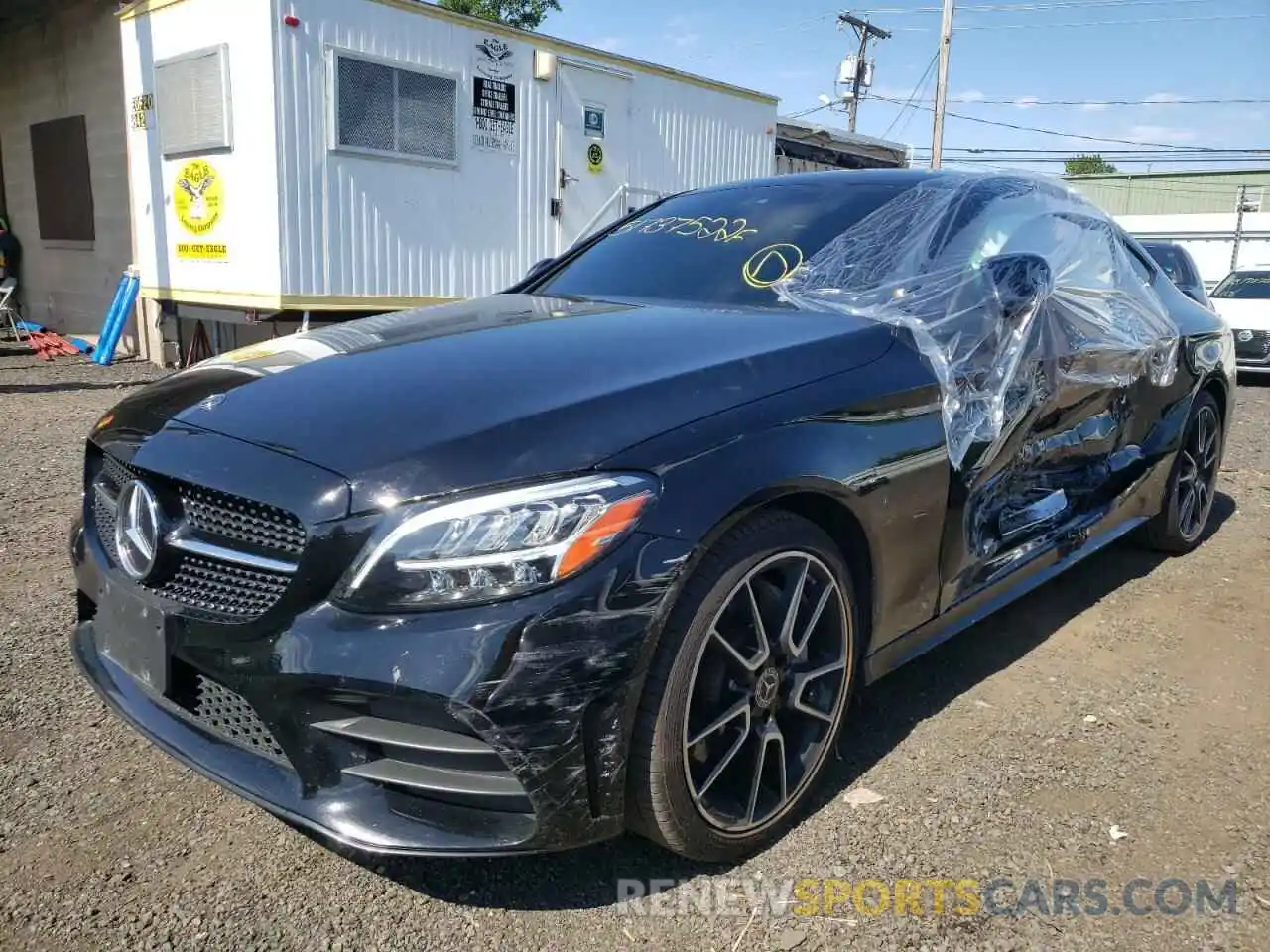 2 Photograph of a damaged car WDDWJ8EB1KF784372 MERCEDES-BENZ C-CLASS 2019