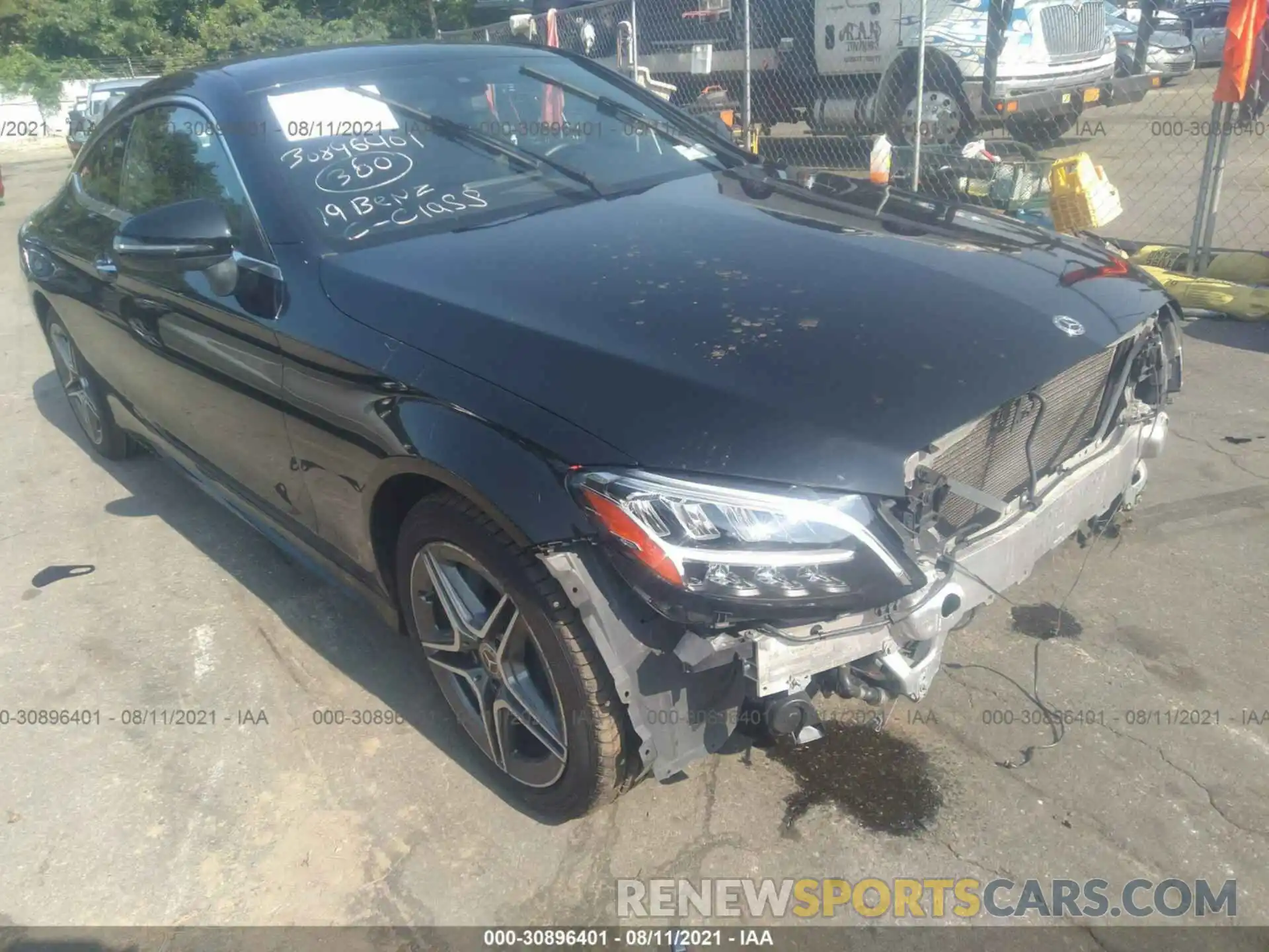 1 Photograph of a damaged car WDDWJ8EB2KF929838 MERCEDES-BENZ C-CLASS 2019