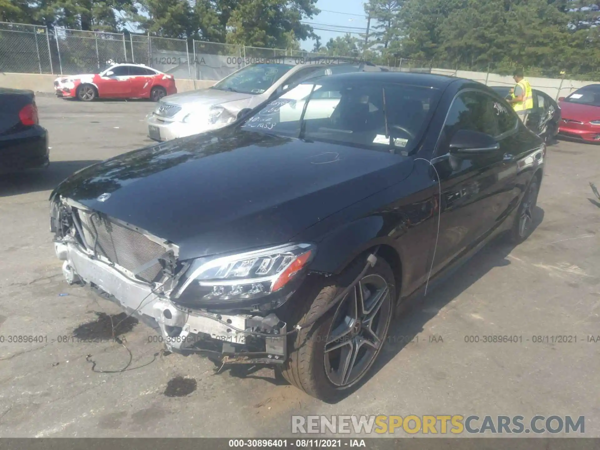 2 Photograph of a damaged car WDDWJ8EB2KF929838 MERCEDES-BENZ C-CLASS 2019