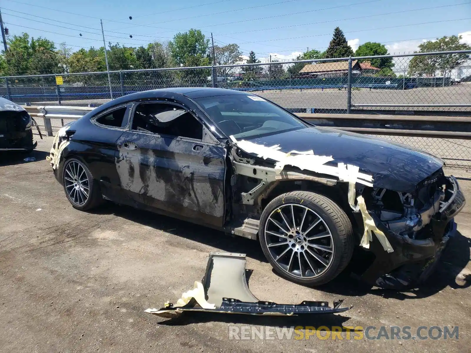 9 Photograph of a damaged car WDDWJ8EB3KF776791 MERCEDES-BENZ C CLASS 2019