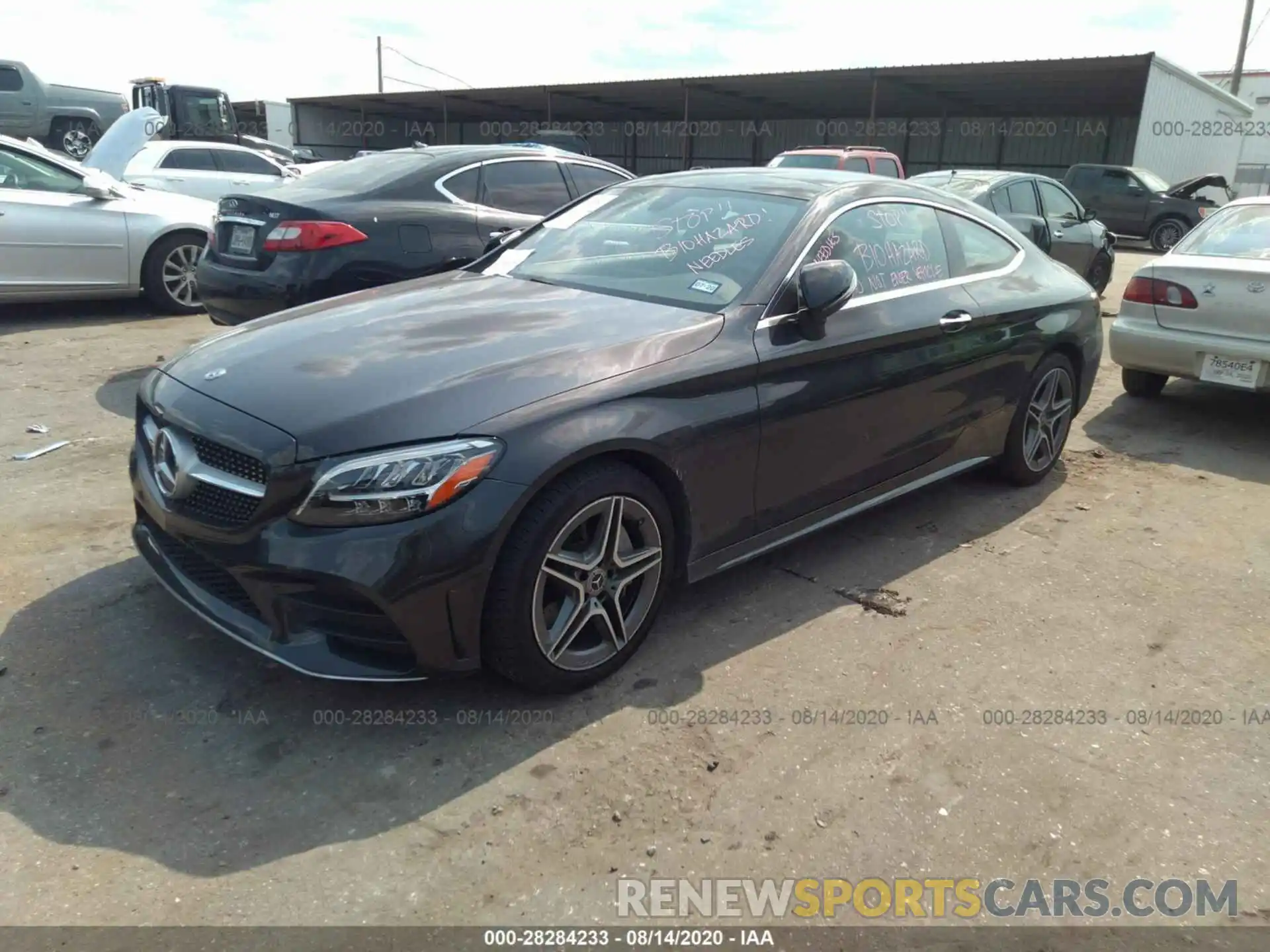 2 Photograph of a damaged car WDDWJ8EB3KF786110 MERCEDES-BENZ C-CLASS 2019