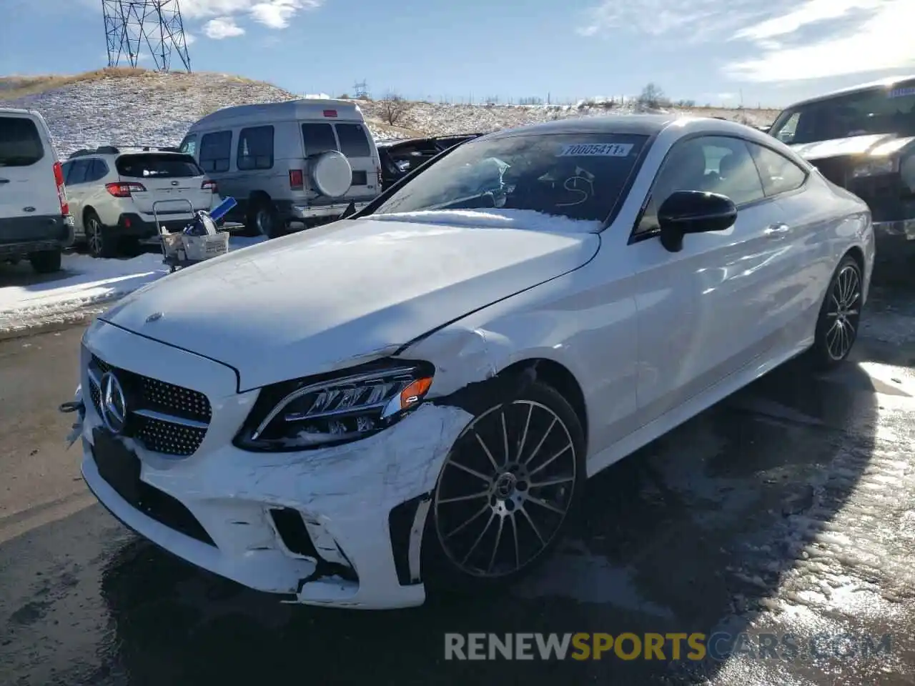 2 Photograph of a damaged car WDDWJ8EB3KF813953 MERCEDES-BENZ C-CLASS 2019