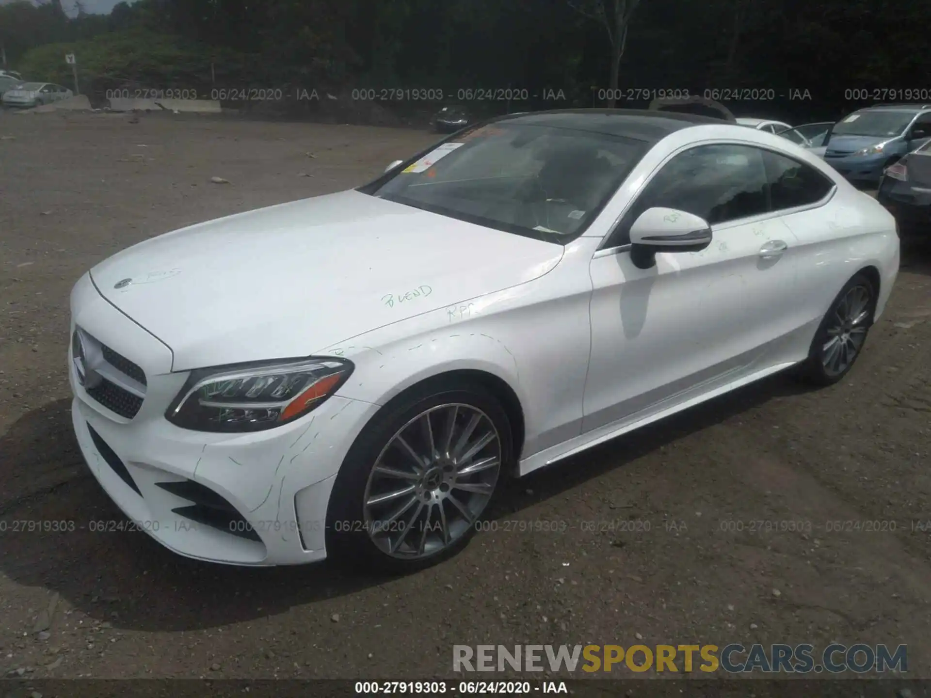 2 Photograph of a damaged car WDDWJ8EB4KF844323 MERCEDES-BENZ C-CLASS 2019