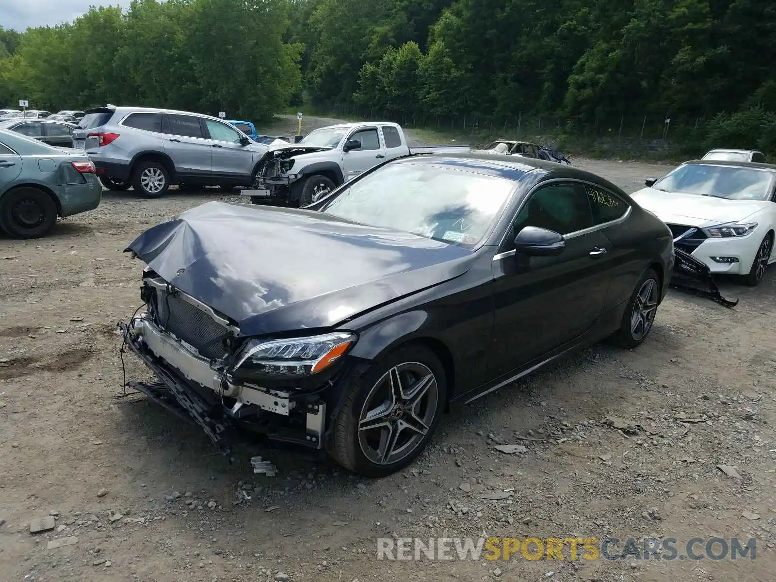 2 Photograph of a damaged car WDDWJ8EB6KF771911 MERCEDES-BENZ C CLASS 2019