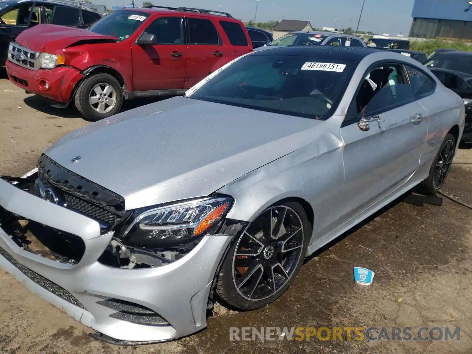 2 Photograph of a damaged car WDDWJ8EB6KF783606 MERCEDES-BENZ C-CLASS 2019