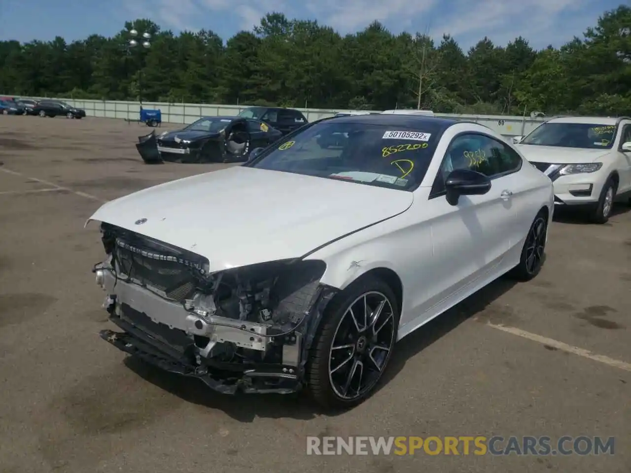 2 Photograph of a damaged car WDDWJ8EB6KF852200 MERCEDES-BENZ C-CLASS 2019