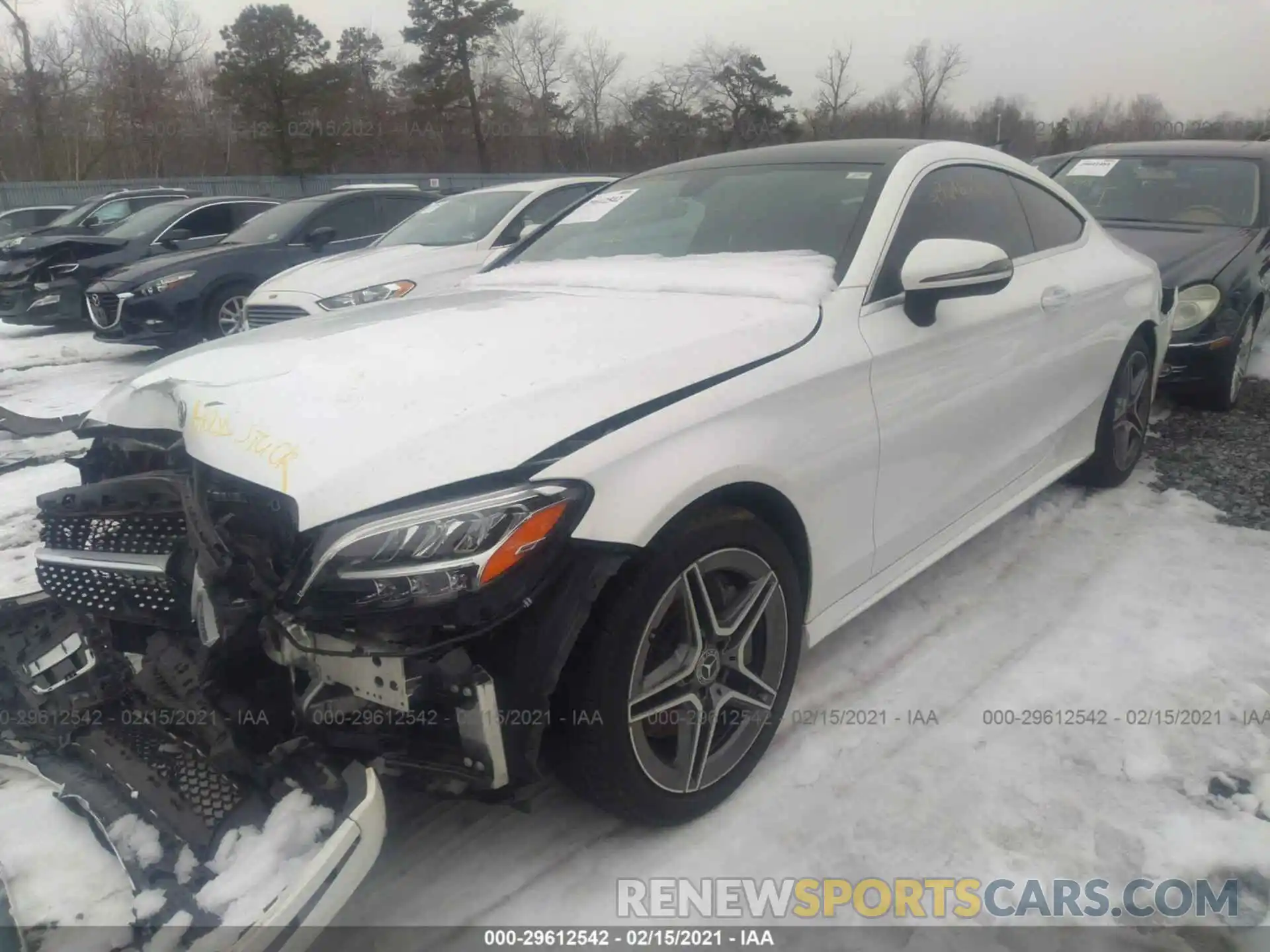 2 Photograph of a damaged car WDDWJ8EB7KF813504 MERCEDES-BENZ C-CLASS 2019