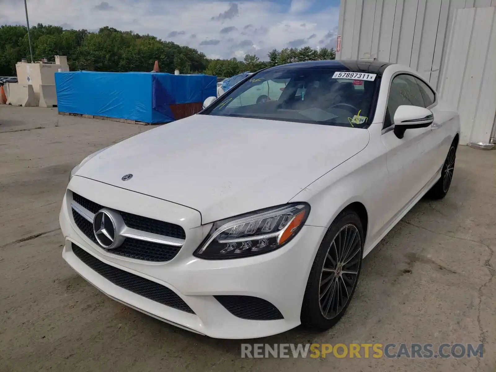 2 Photograph of a damaged car WDDWJ8EB8KF771747 MERCEDES-BENZ C-CLASS 2019