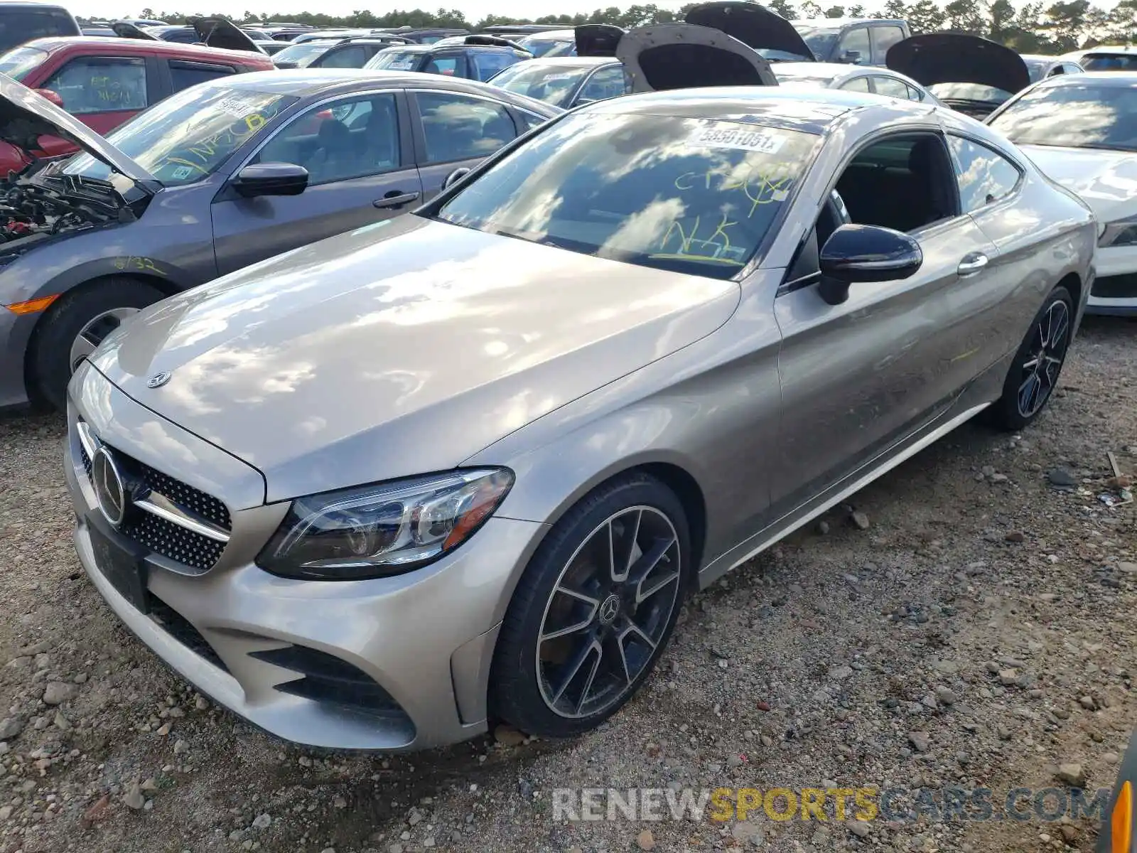 2 Photograph of a damaged car WDDWJ8EB8KF773515 MERCEDES-BENZ C-CLASS 2019