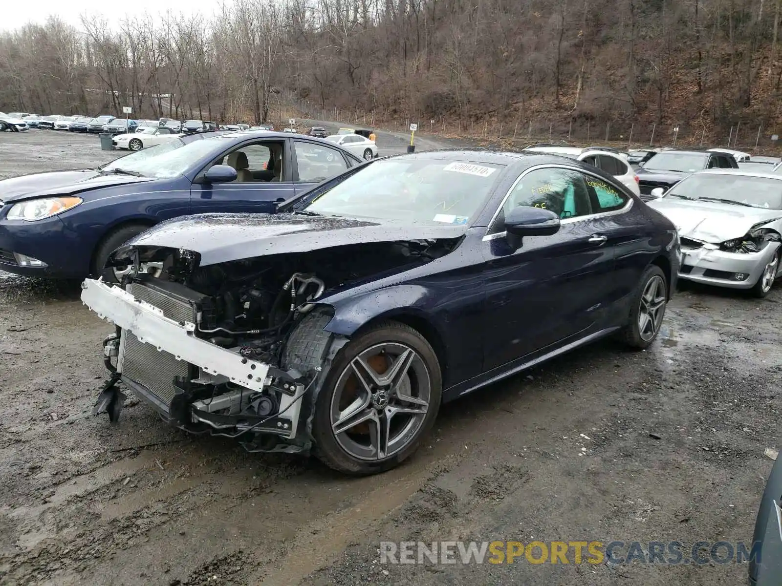 2 Photograph of a damaged car WDDWJ8EB8KF774244 MERCEDES-BENZ C CLASS 2019