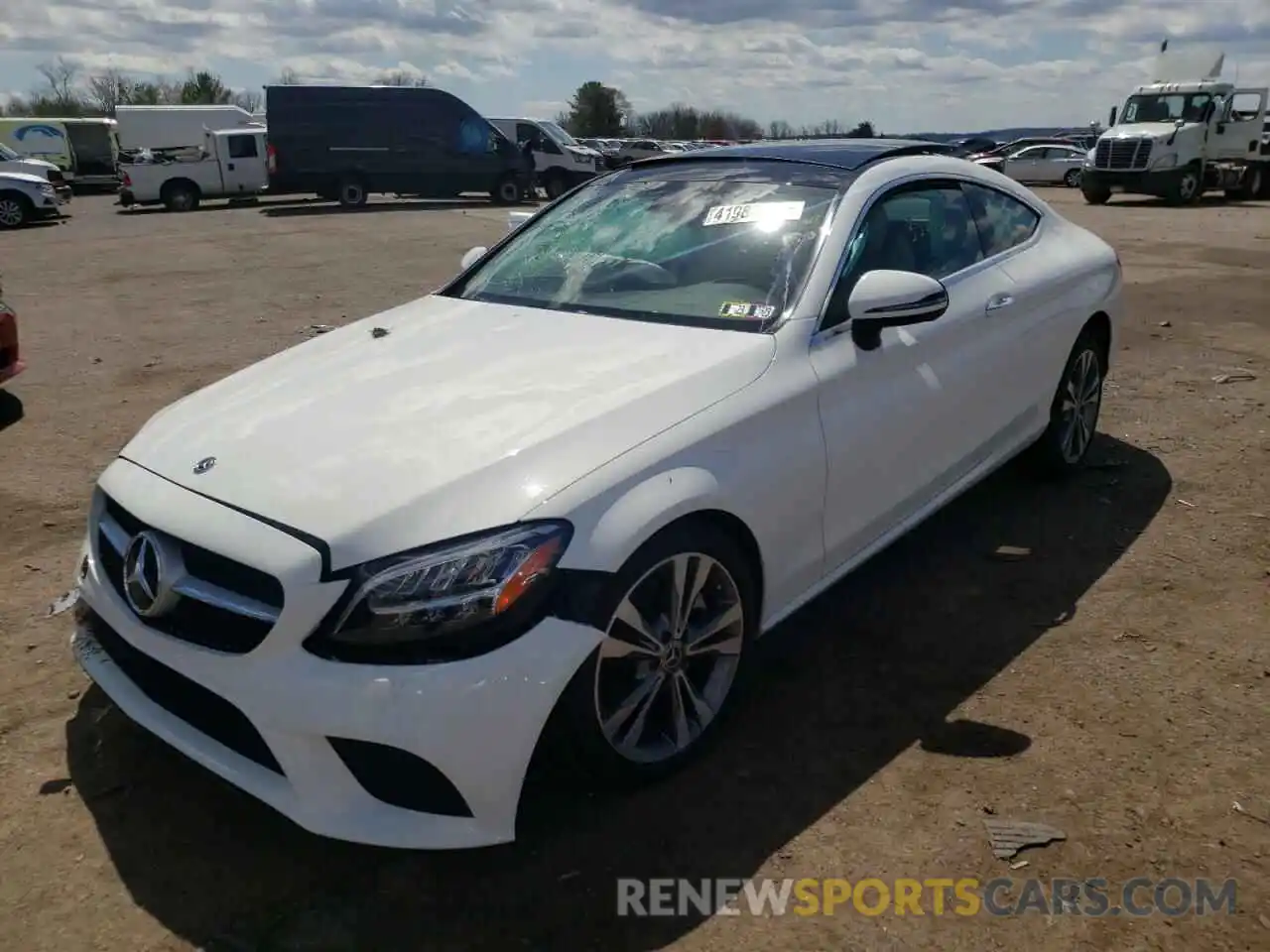 2 Photograph of a damaged car WDDWJ8EB8KF793442 MERCEDES-BENZ C-CLASS 2019