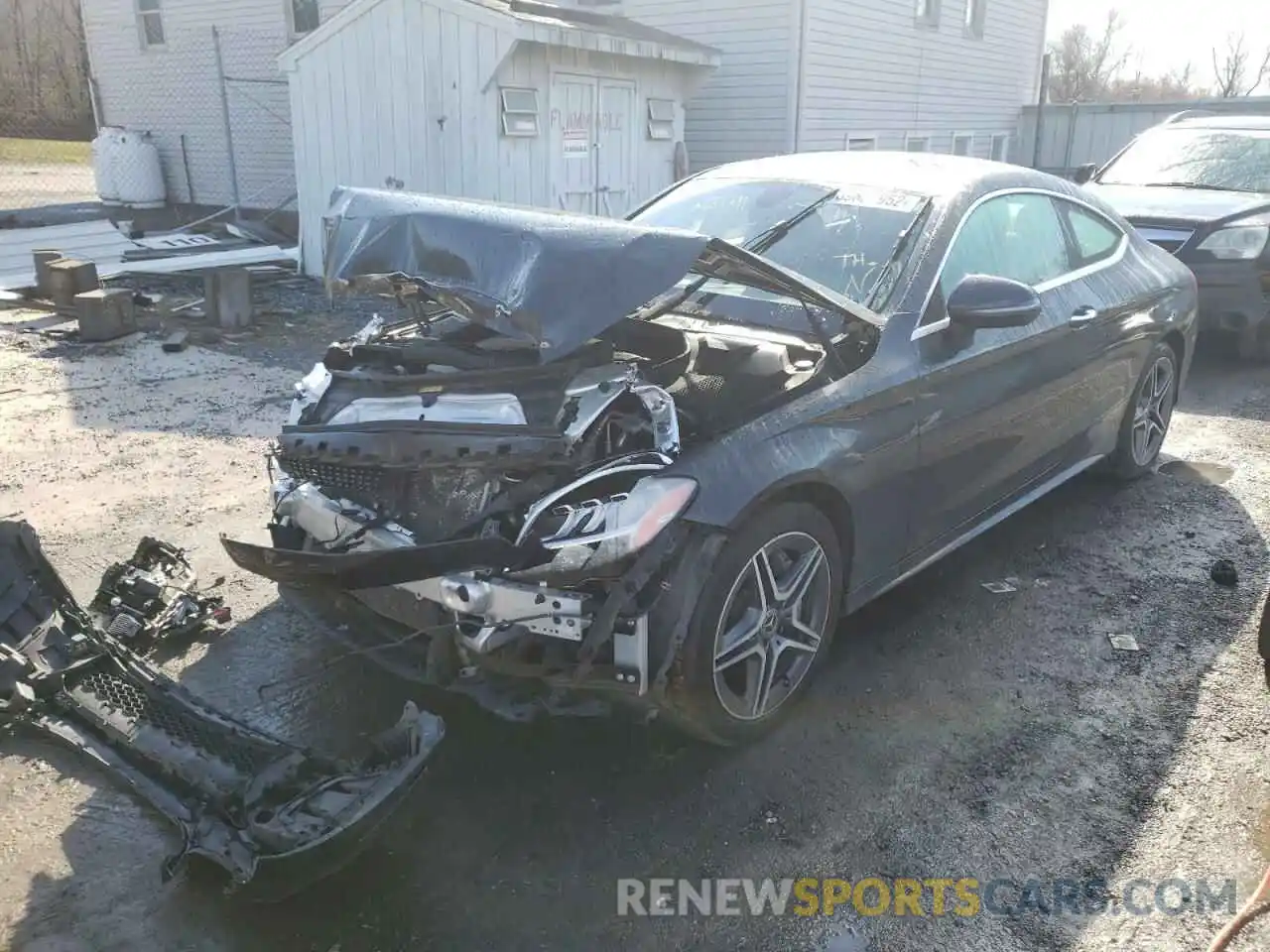 2 Photograph of a damaged car WDDWJ8EB8KF815696 MERCEDES-BENZ C-CLASS 2019