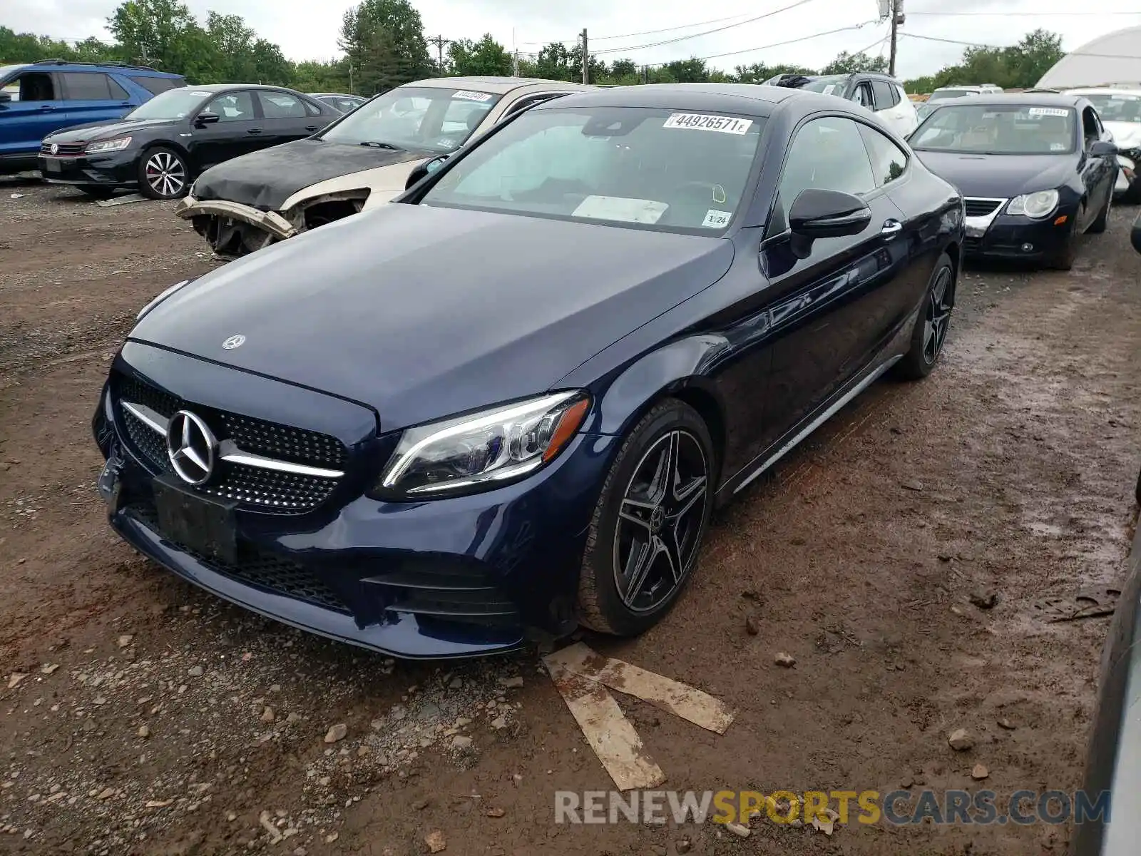 2 Photograph of a damaged car WDDWJ8EB8KF843837 MERCEDES-BENZ C-CLASS 2019