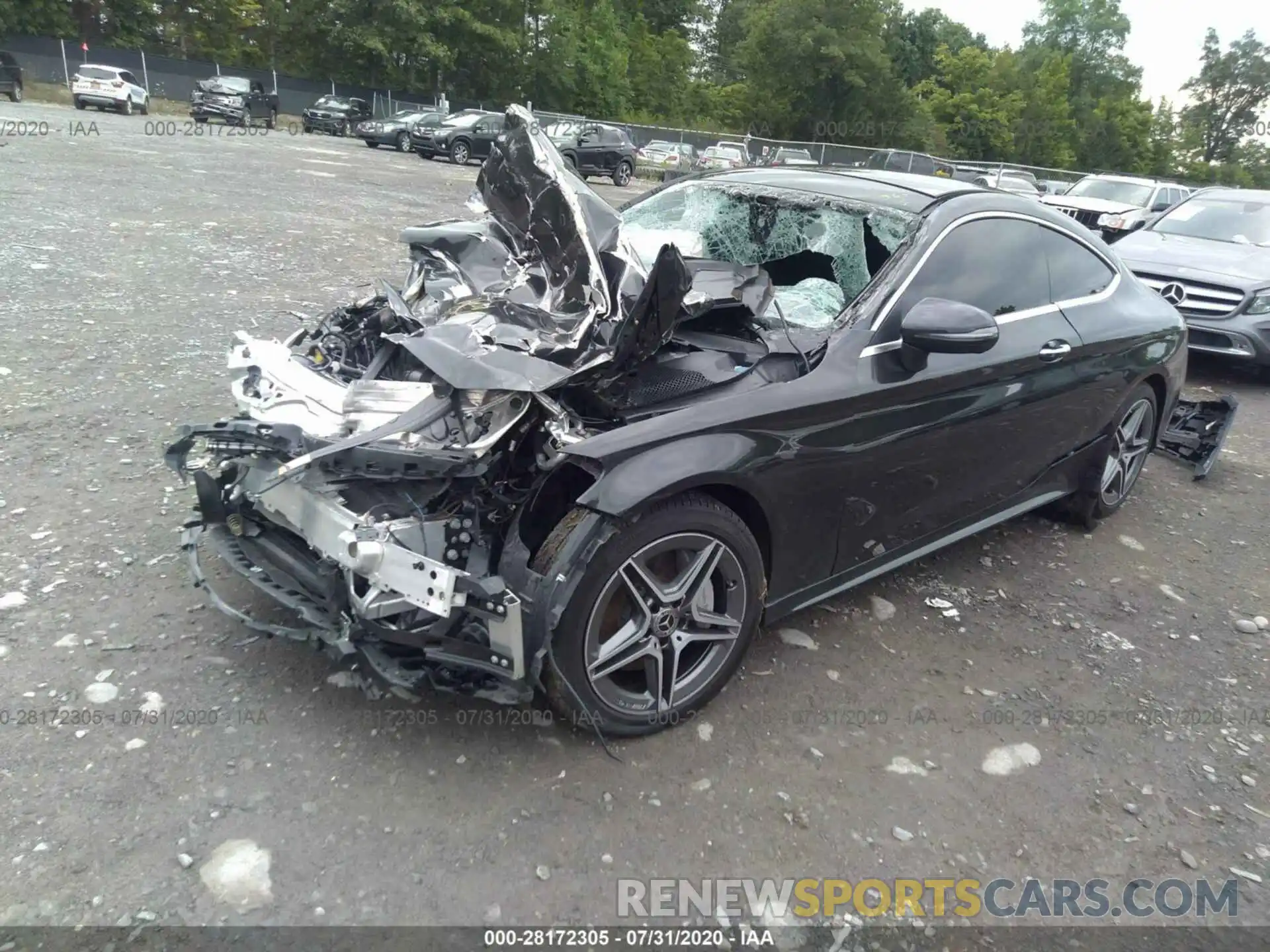 2 Photograph of a damaged car WDDWJ8EB9KF817439 MERCEDES-BENZ C-CLASS 2019