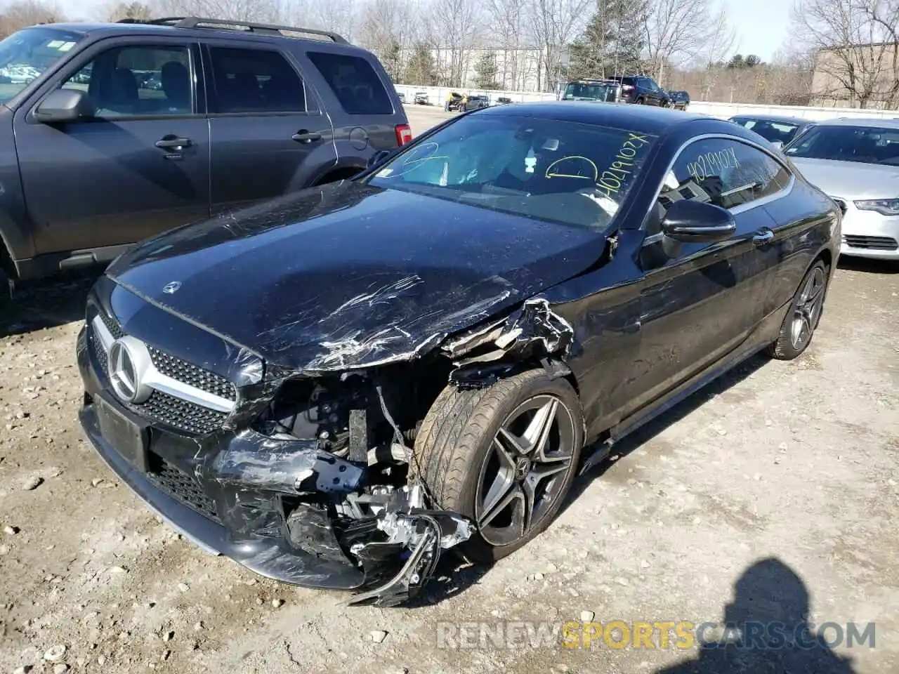 2 Photograph of a damaged car WDDWJ8EB9KF830353 MERCEDES-BENZ C-CLASS 2019