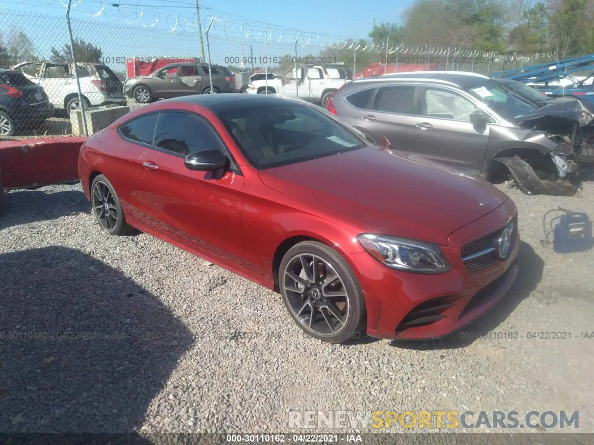 1 Photograph of a damaged car WDDWJ8EB9KF870884 MERCEDES-BENZ C-CLASS 2019