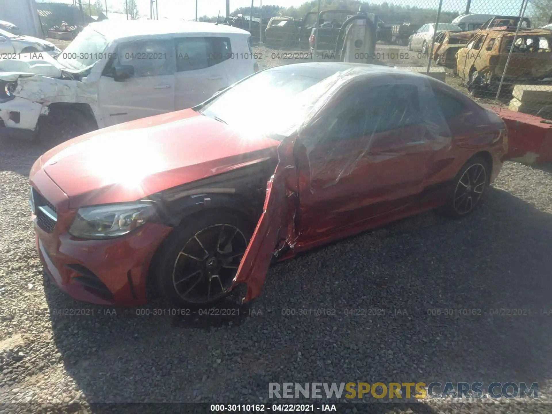 2 Photograph of a damaged car WDDWJ8EB9KF870884 MERCEDES-BENZ C-CLASS 2019