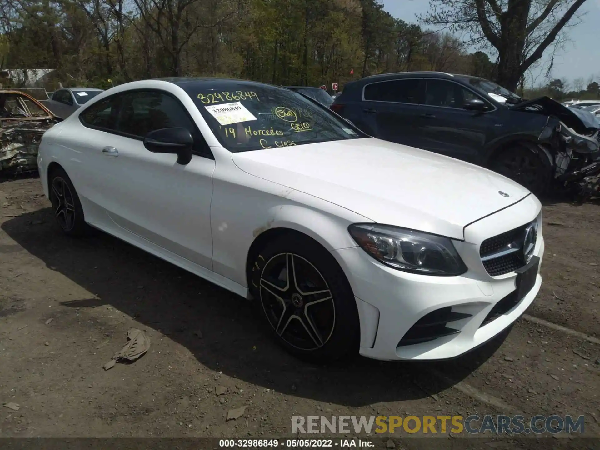 1 Photograph of a damaged car WDDWJ8EBXKF806711 MERCEDES-BENZ C-CLASS 2019