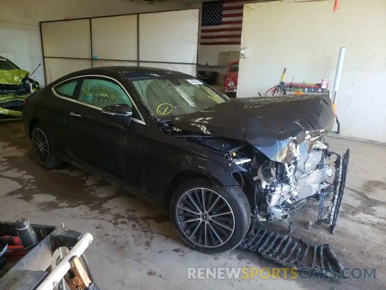 1 Photograph of a damaged car WDDWJ8EBXKF884616 MERCEDES-BENZ C-CLASS 2019