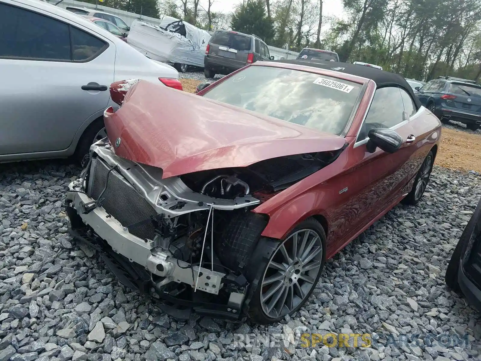 2 Фотография поврежденного автомобиля WDDWK6EB0KF685821 MERCEDES-BENZ C CLASS 2019
