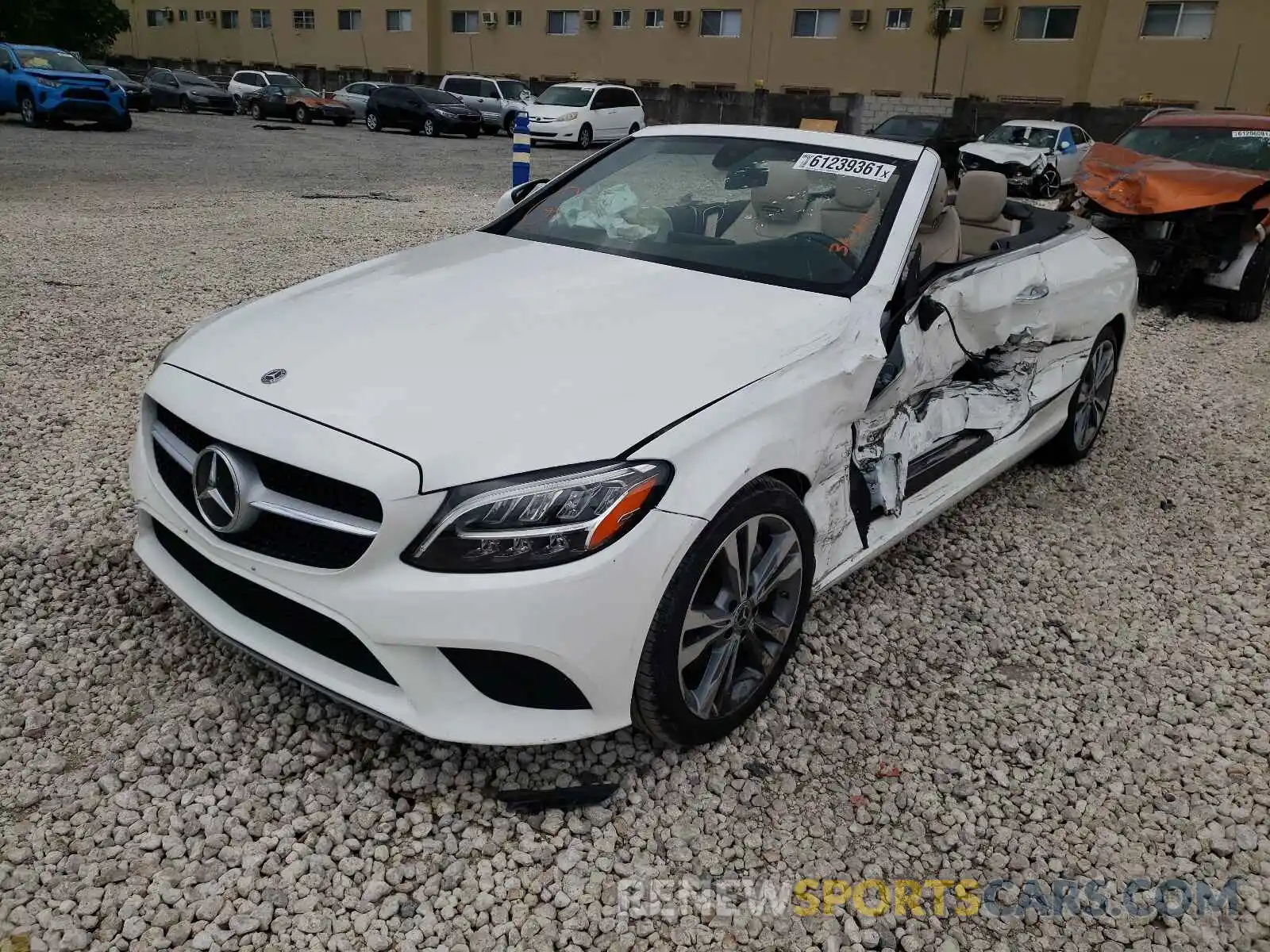 2 Photograph of a damaged car WDDWK8DB1KF823833 MERCEDES-BENZ C-CLASS 2019