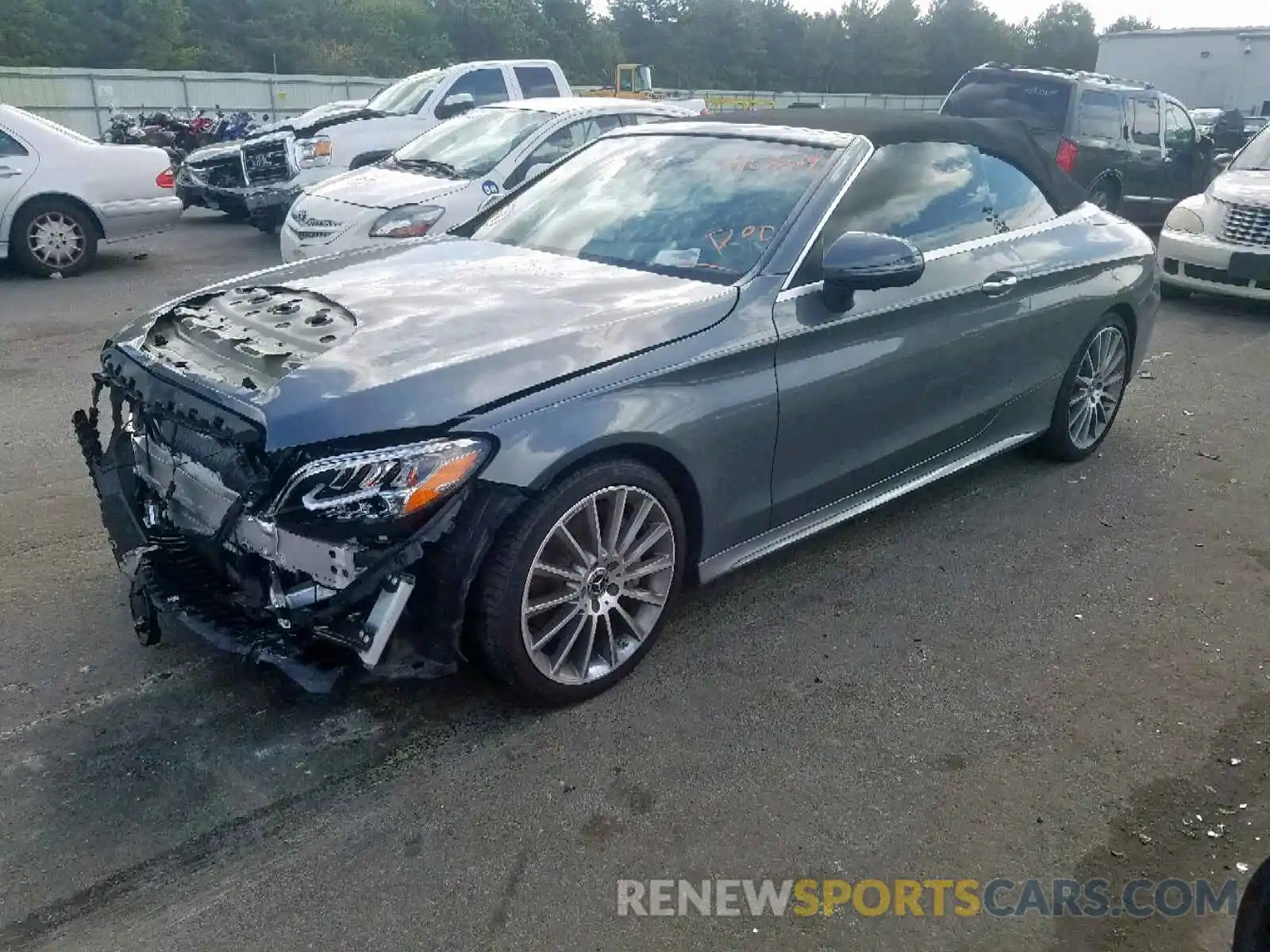 2 Photograph of a damaged car WDDWK8DB3KF793721 MERCEDES-BENZ C CLASS 2019