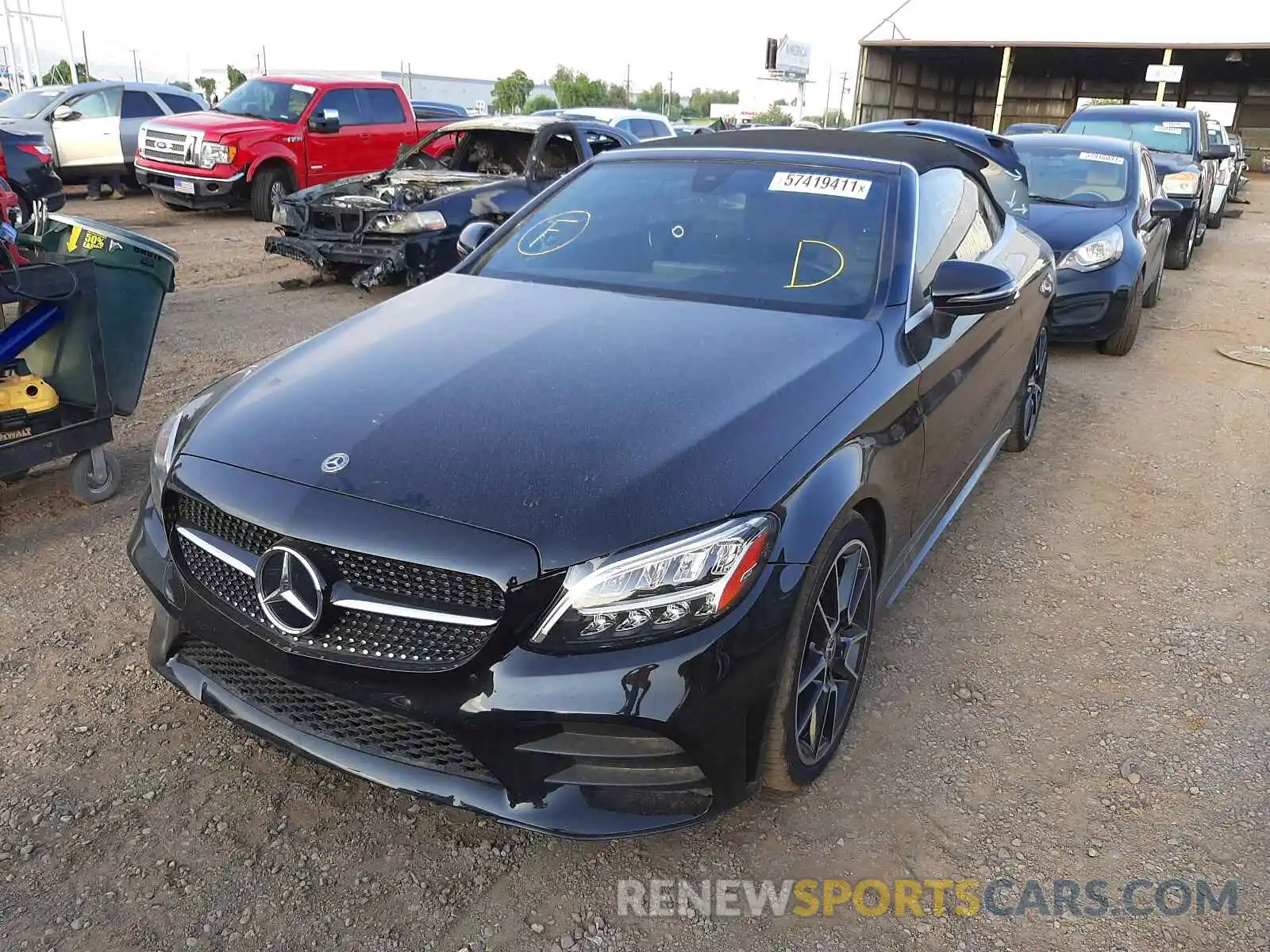 2 Photograph of a damaged car WDDWK8DB9KF872102 MERCEDES-BENZ C-CLASS 2019