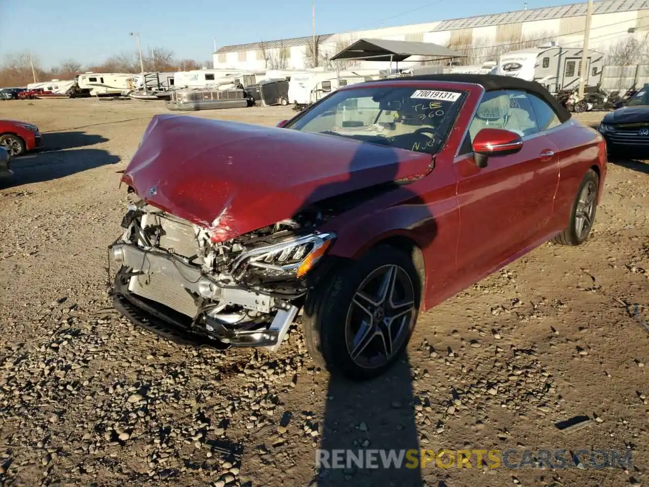 2 Photograph of a damaged car WDDWK8EB0KF804611 MERCEDES-BENZ C-CLASS 2019