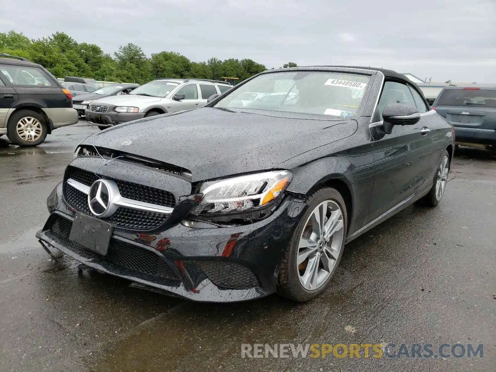 2 Photograph of a damaged car WDDWK8EB2KF842020 MERCEDES-BENZ C CLASS 2019