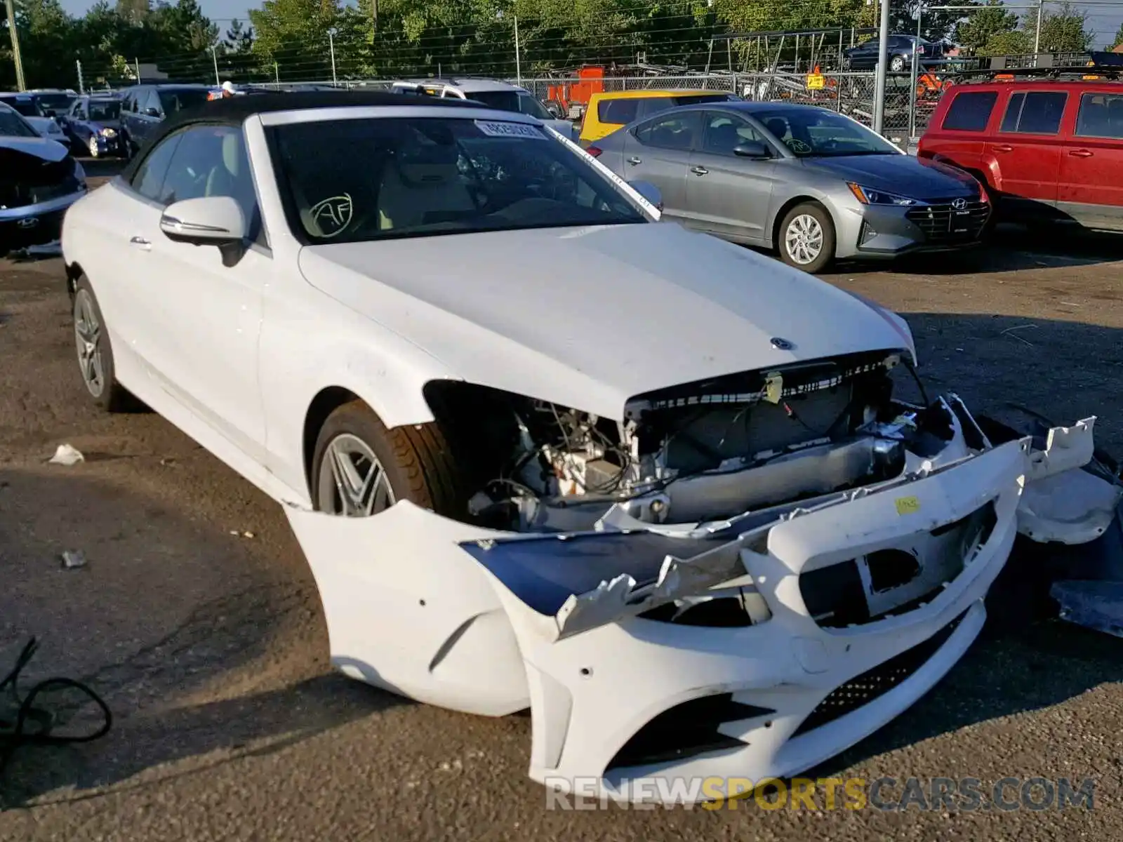 1 Фотография поврежденного автомобиля WDDWK8EB3KF842253 MERCEDES-BENZ C CLASS 2019