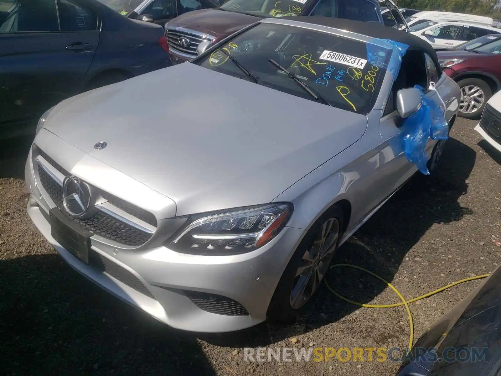 2 Photograph of a damaged car WDDWK8EB5KF785375 MERCEDES-BENZ C-CLASS 2019