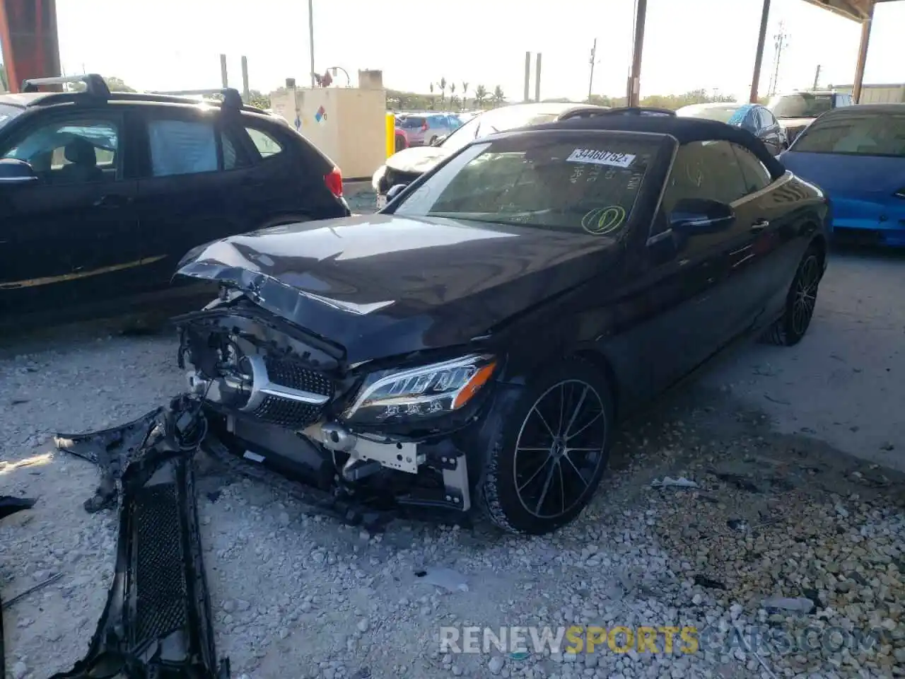 2 Photograph of a damaged car WDDWK8EB5KF834431 MERCEDES-BENZ C-CLASS 2019