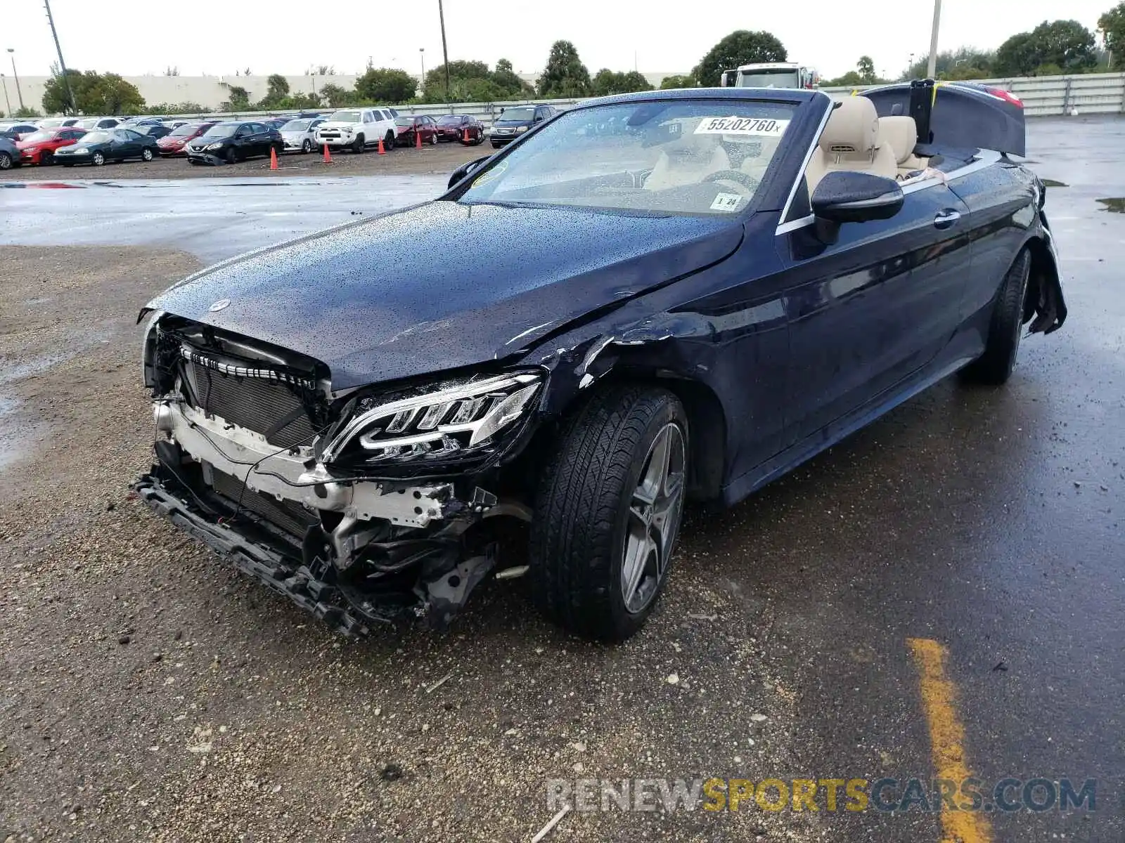 2 Photograph of a damaged car WDDWK8EB7KF826136 MERCEDES-BENZ C CLASS 2019