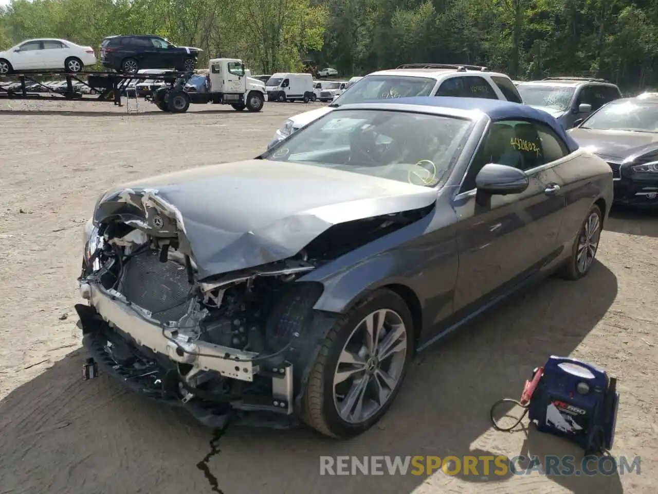 2 Photograph of a damaged car WDDWK8EBXKF789809 MERCEDES-BENZ C-CLASS 2019