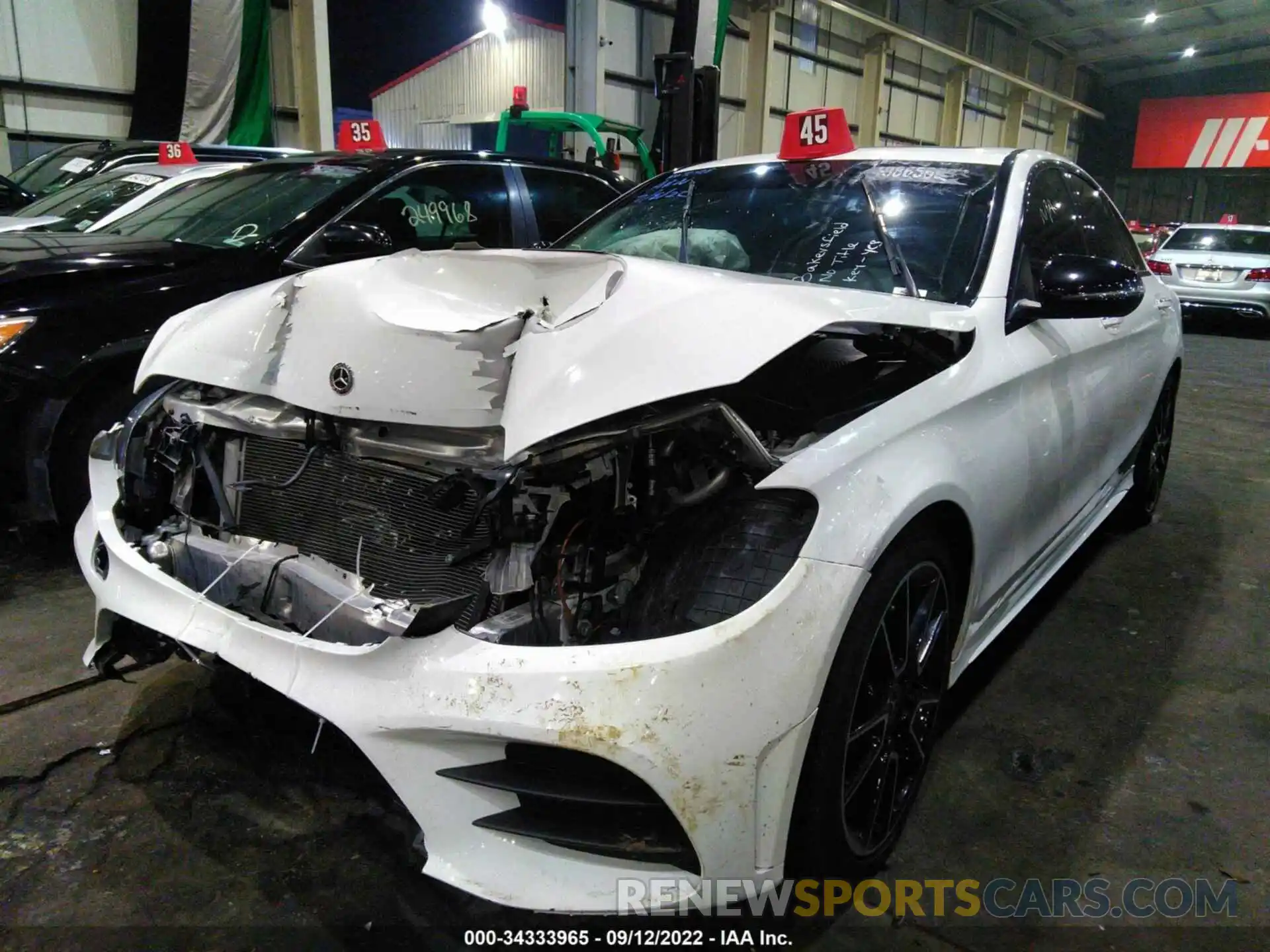 2 Photograph of a damaged car 00SWF8DB3LU329931 MERCEDES-BENZ C-CLASS 2020