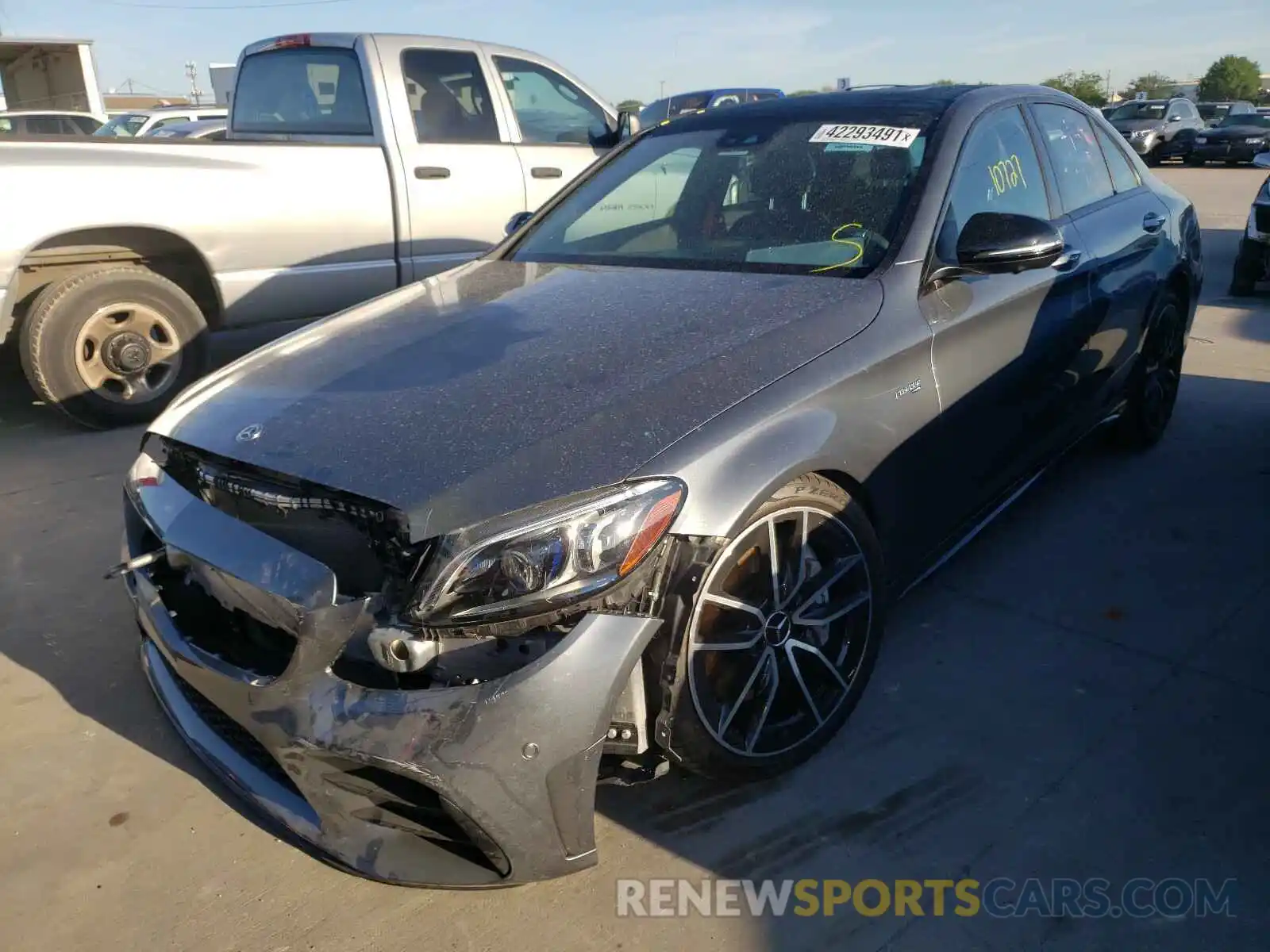 2 Photograph of a damaged car 55SWF6EB0LU330876 MERCEDES-BENZ C CLASS 2020