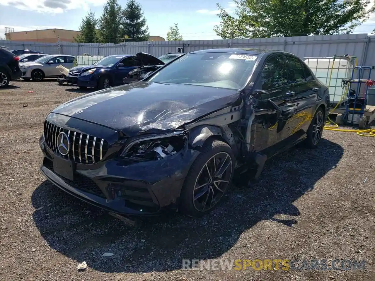 2 Photograph of a damaged car 55SWF6EB1LU329221 MERCEDES-BENZ C-CLASS 2020