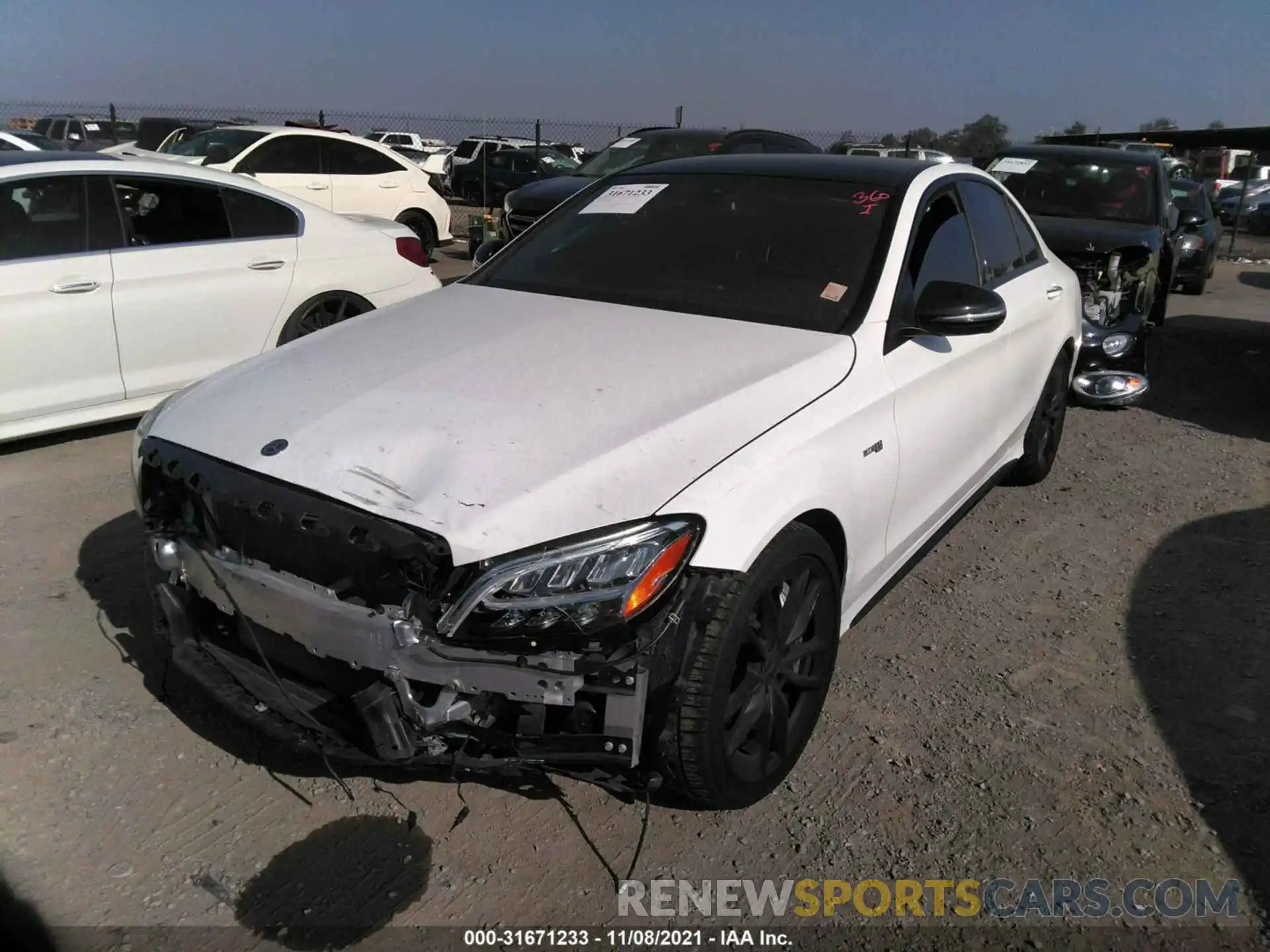 2 Photograph of a damaged car 55SWF6EB2LU328031 MERCEDES-BENZ C-CLASS 2020