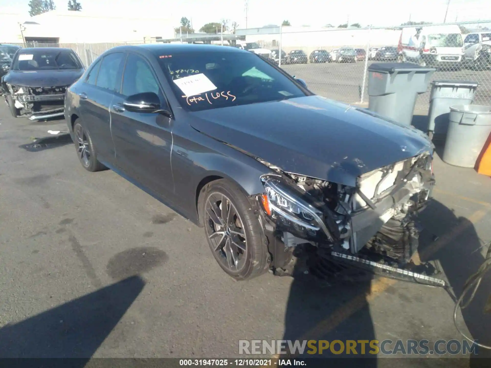 1 Photograph of a damaged car 55SWF6EB2LU333987 MERCEDES-BENZ C-CLASS 2020